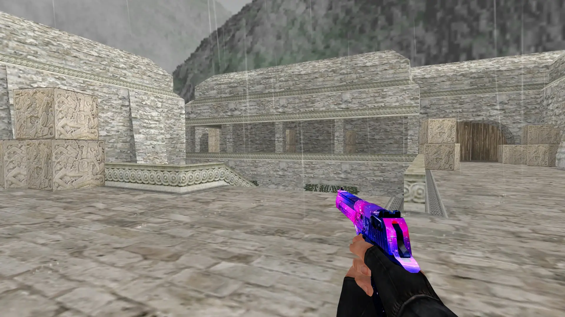 Desert Eagle: Deep Space Set — de_aztec (first person)