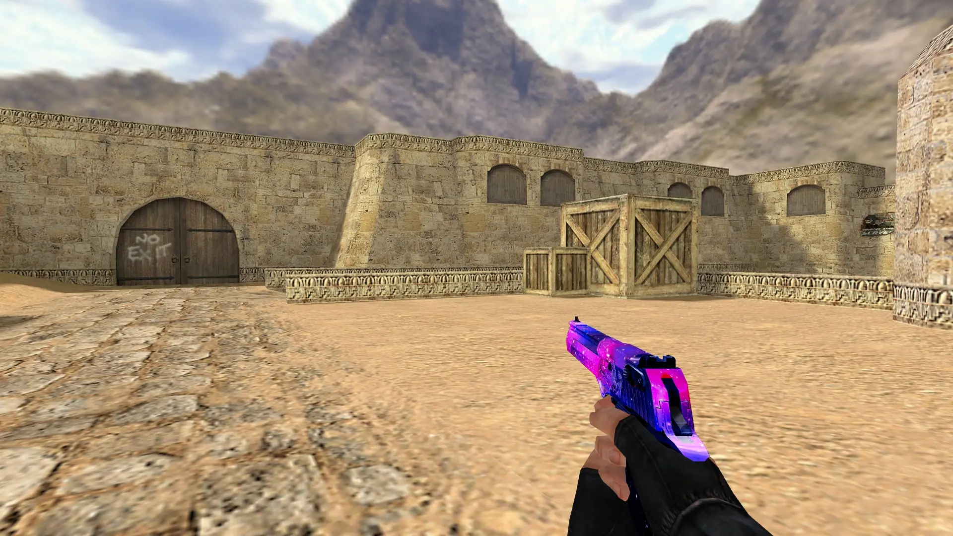 Desert Eagle: Deep Space Set — de_dust2 (first person)