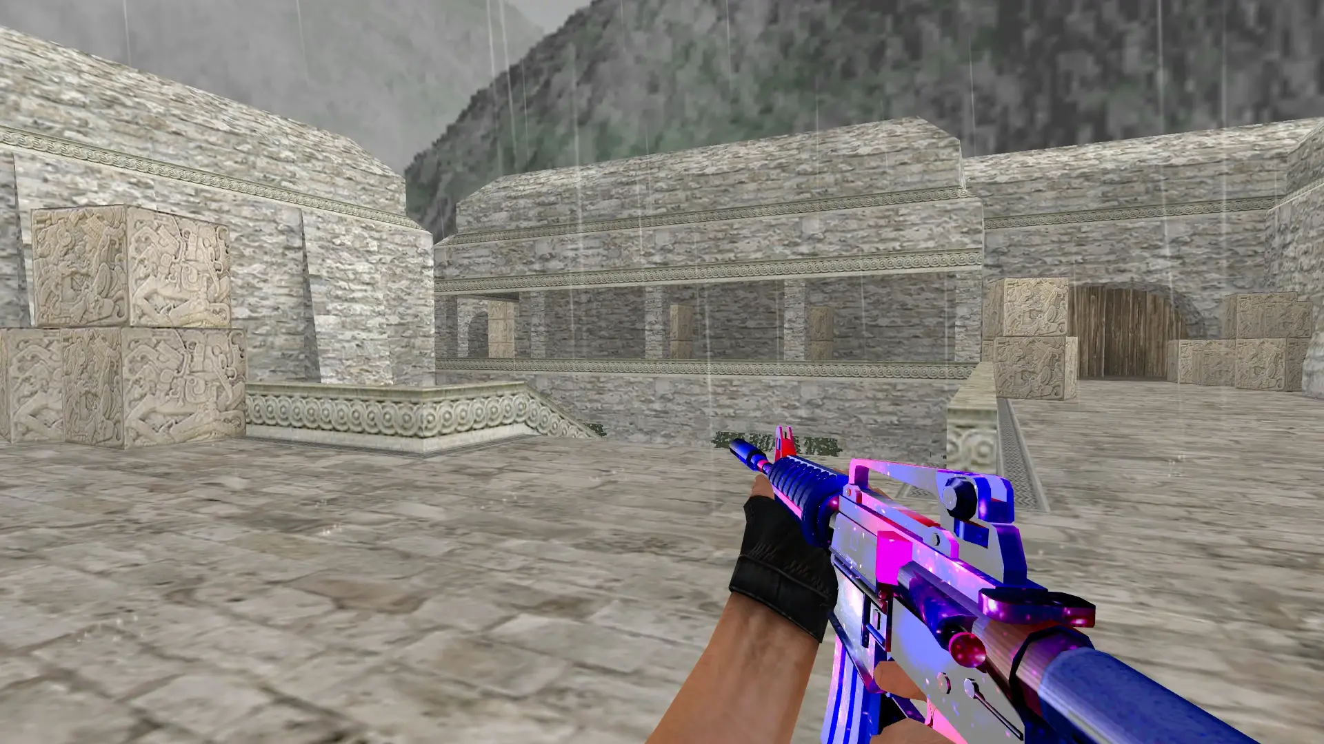 M4A1: Deep Space Set — de_aztec (first person)