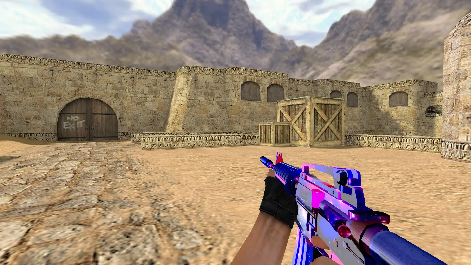 M4A1: Deep Space Set — de_dust2 (first person)