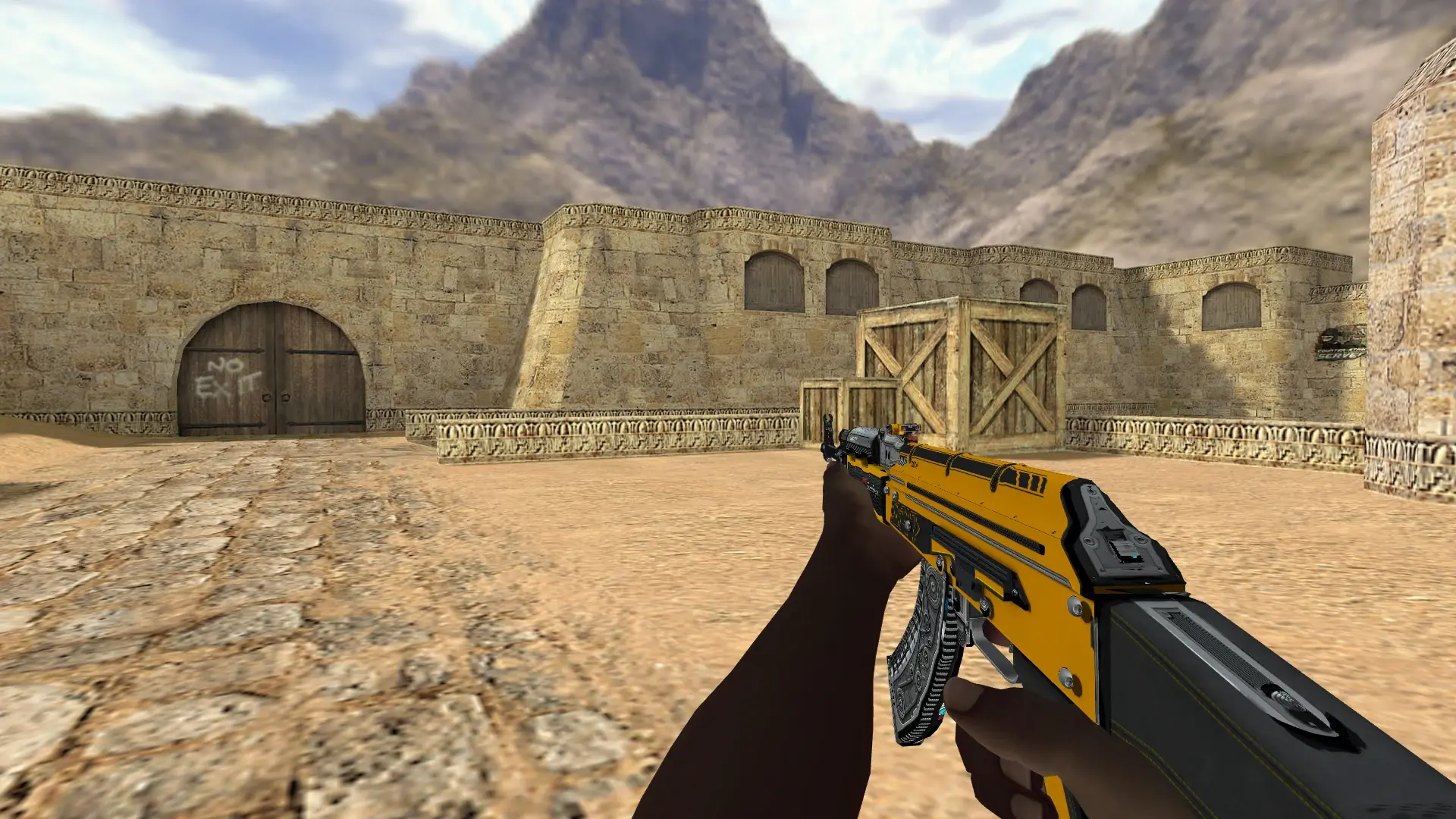 AK-47 — Pirate Hands Weapon Pack — de_dust2 (first person)