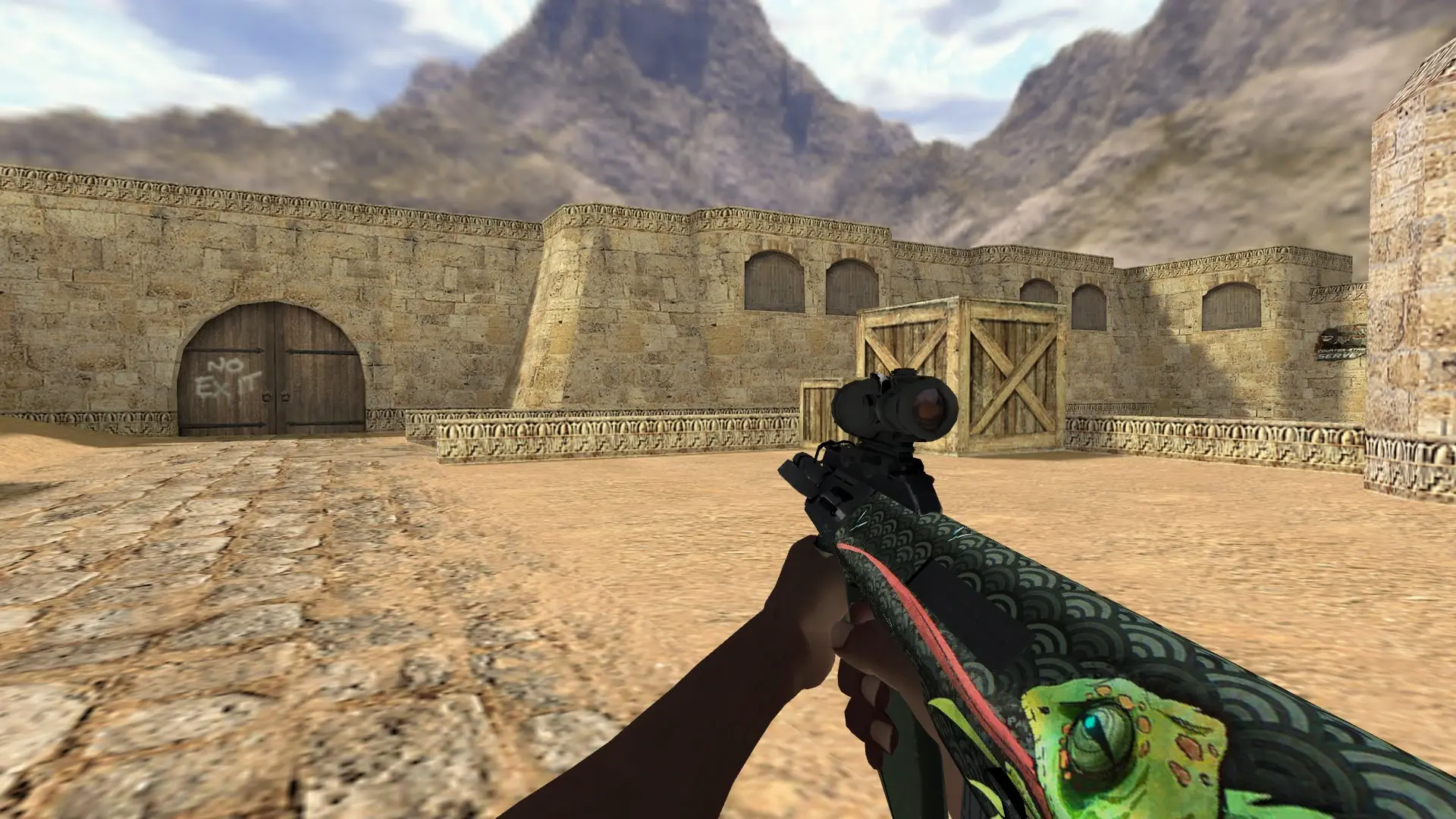 AUG — Pirate Hands Weapon Pack — de_dust2 (first person)