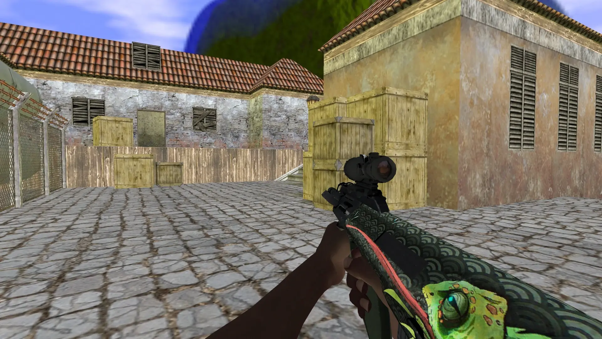 AUG — Pirate Hands Weapon Pack — de_inferno (first person)