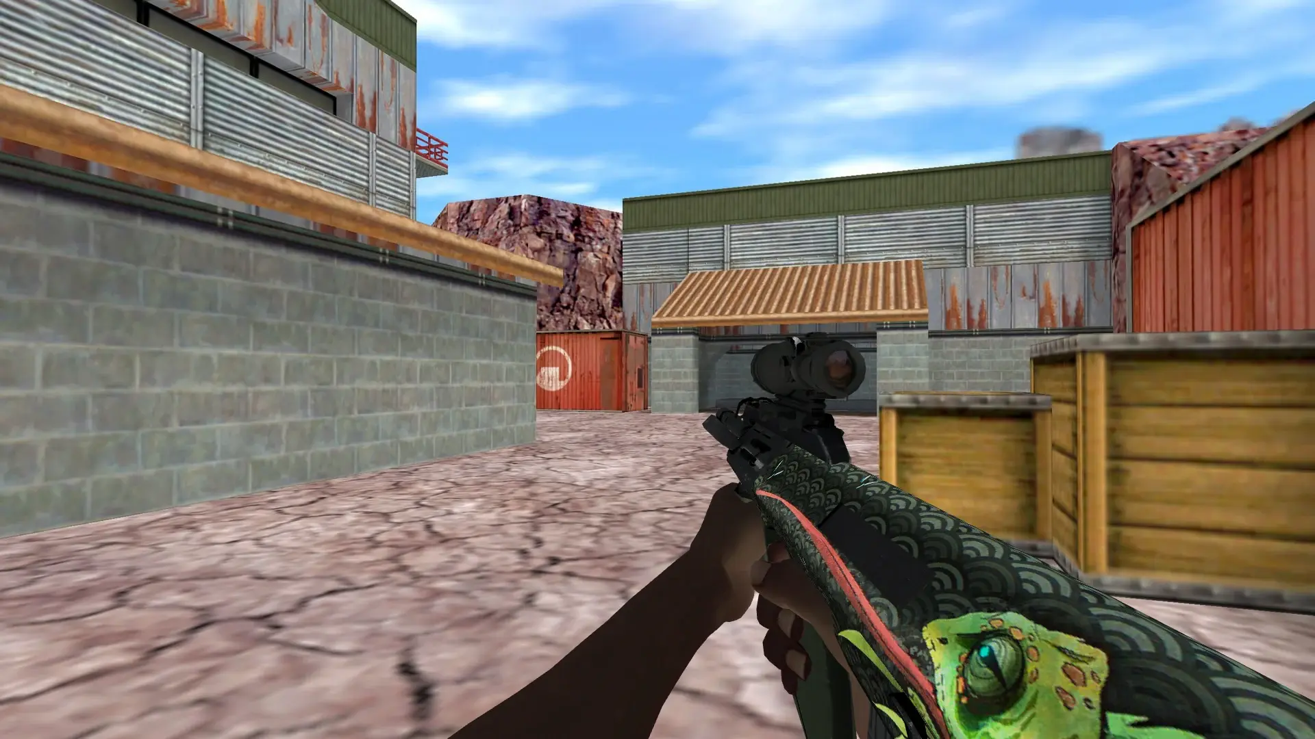 AUG — Pirate Hands Weapon Pack — de_nuke (first person)