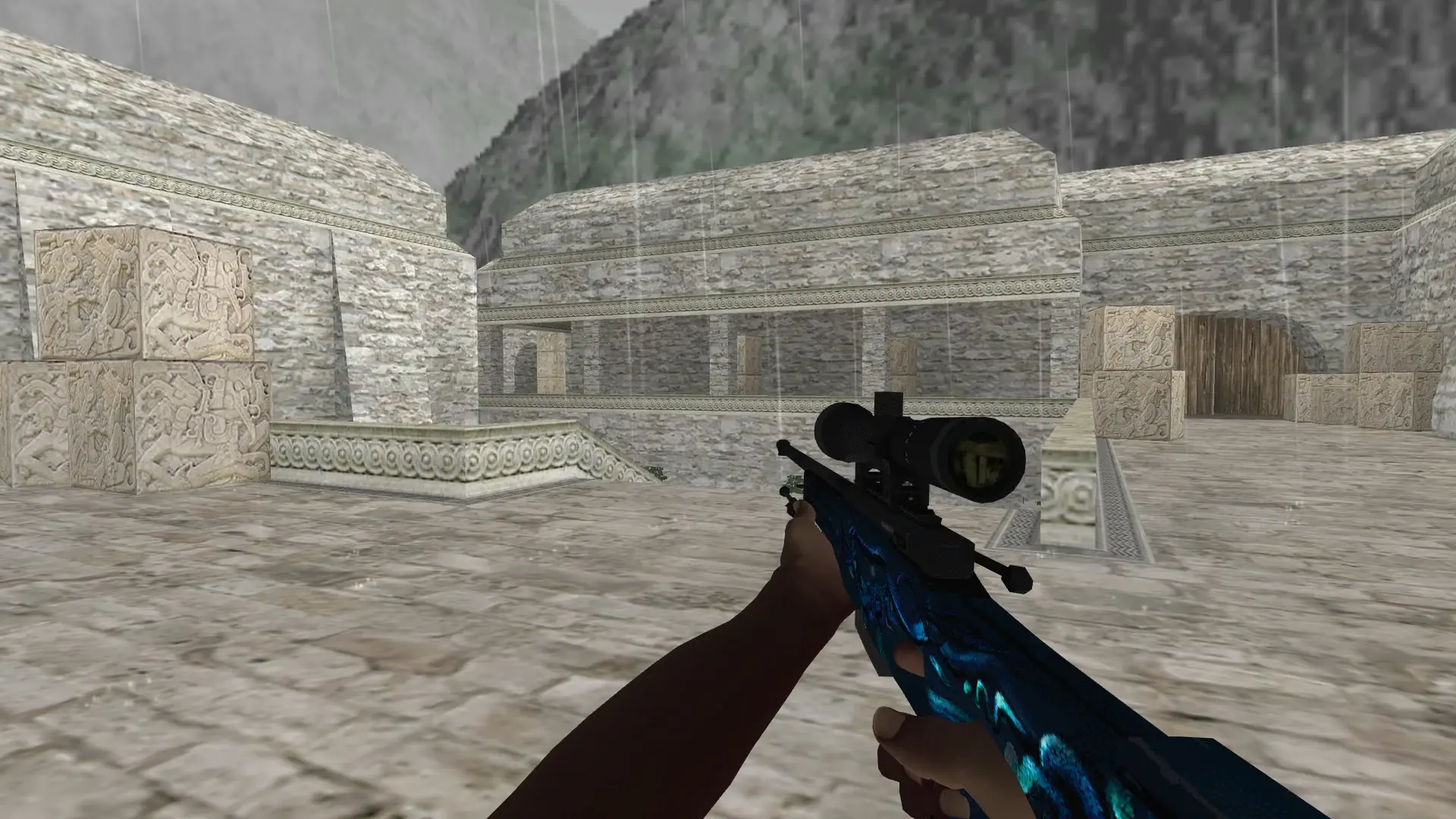 AWP — Pirate Hands Weapon Pack — de_aztec (first person)