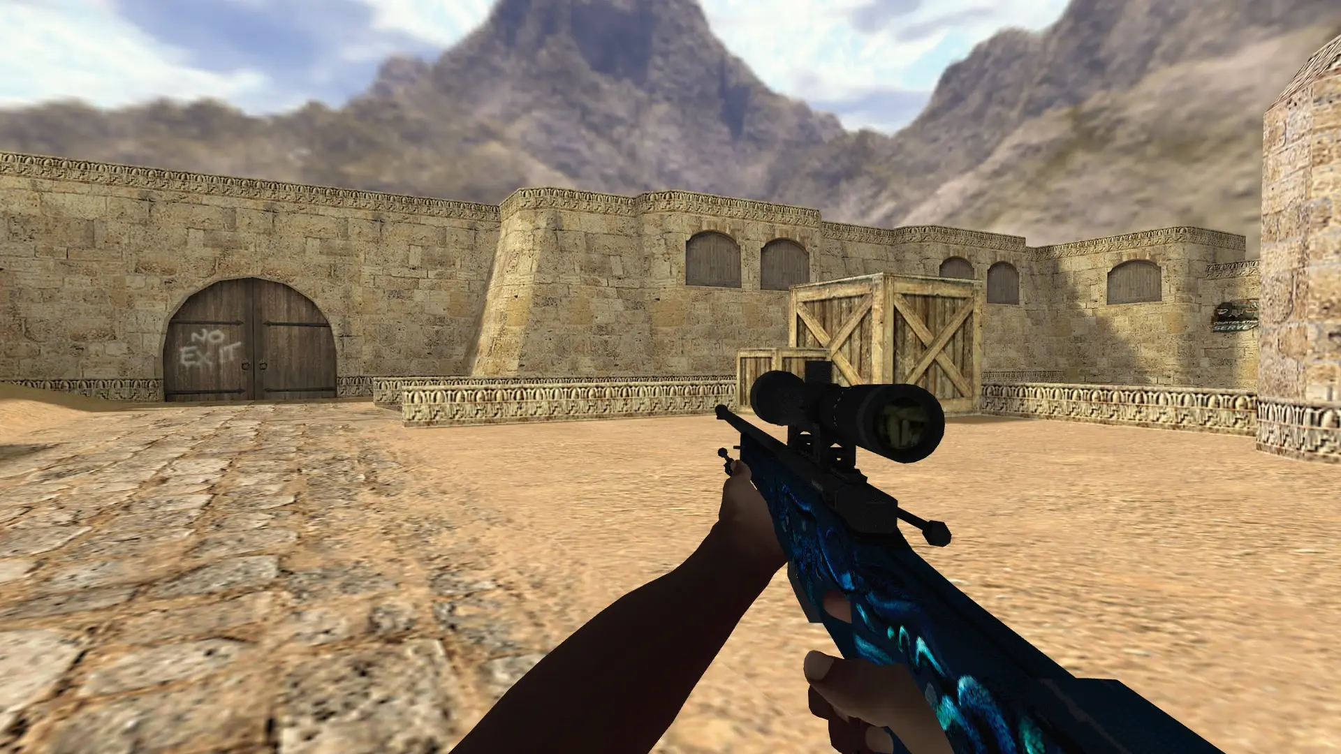 AWP — Pirate Hands Weapon Pack — de_dust2 (first person)