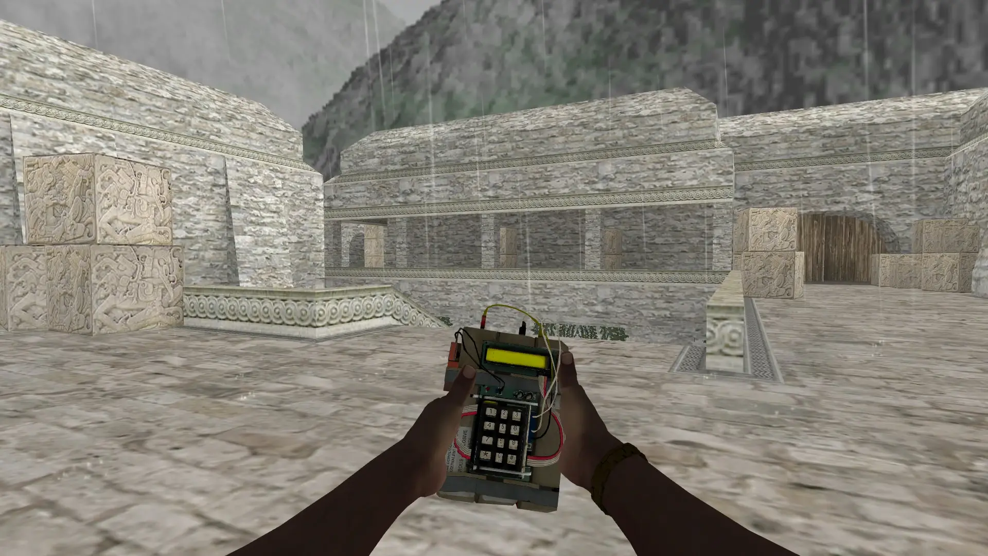 C4 — Pirate Hands Weapon Pack — de_aztec (first person)