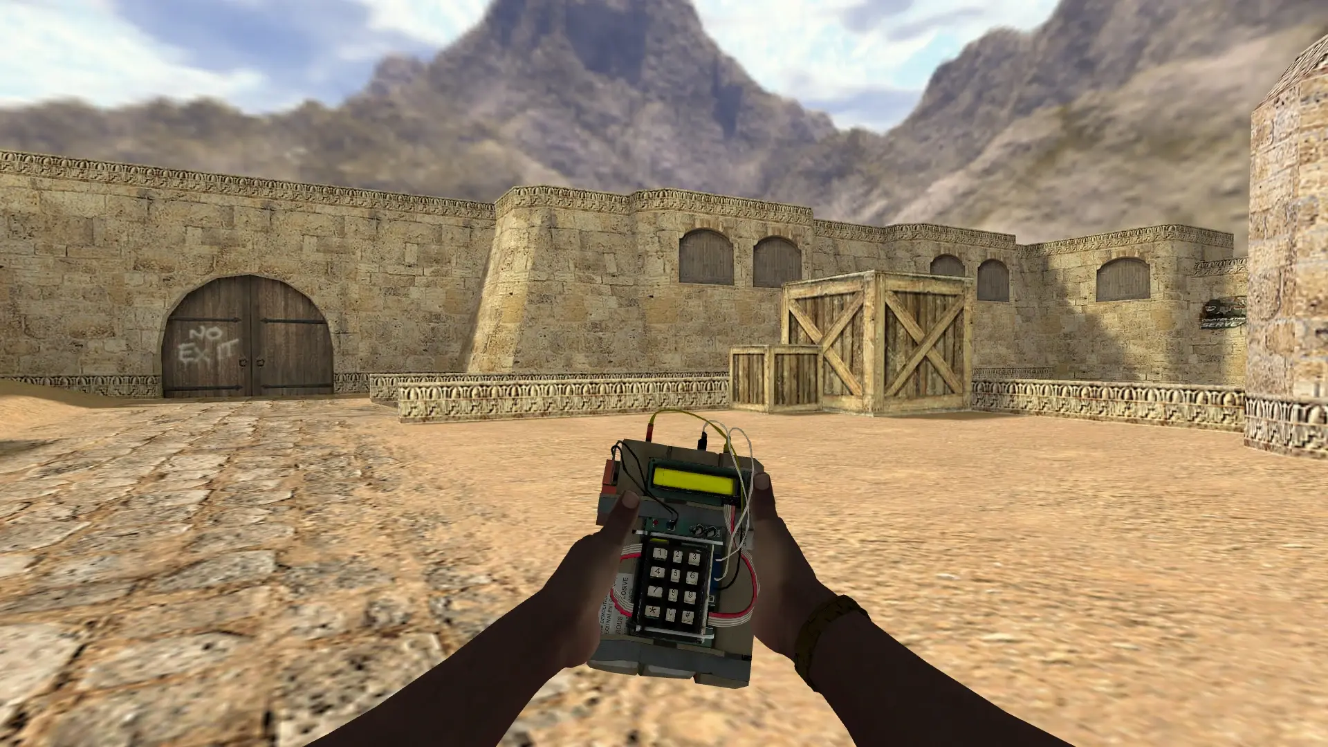 C4 — Pirate Hands Weapon Pack — de_dust2 (first person)