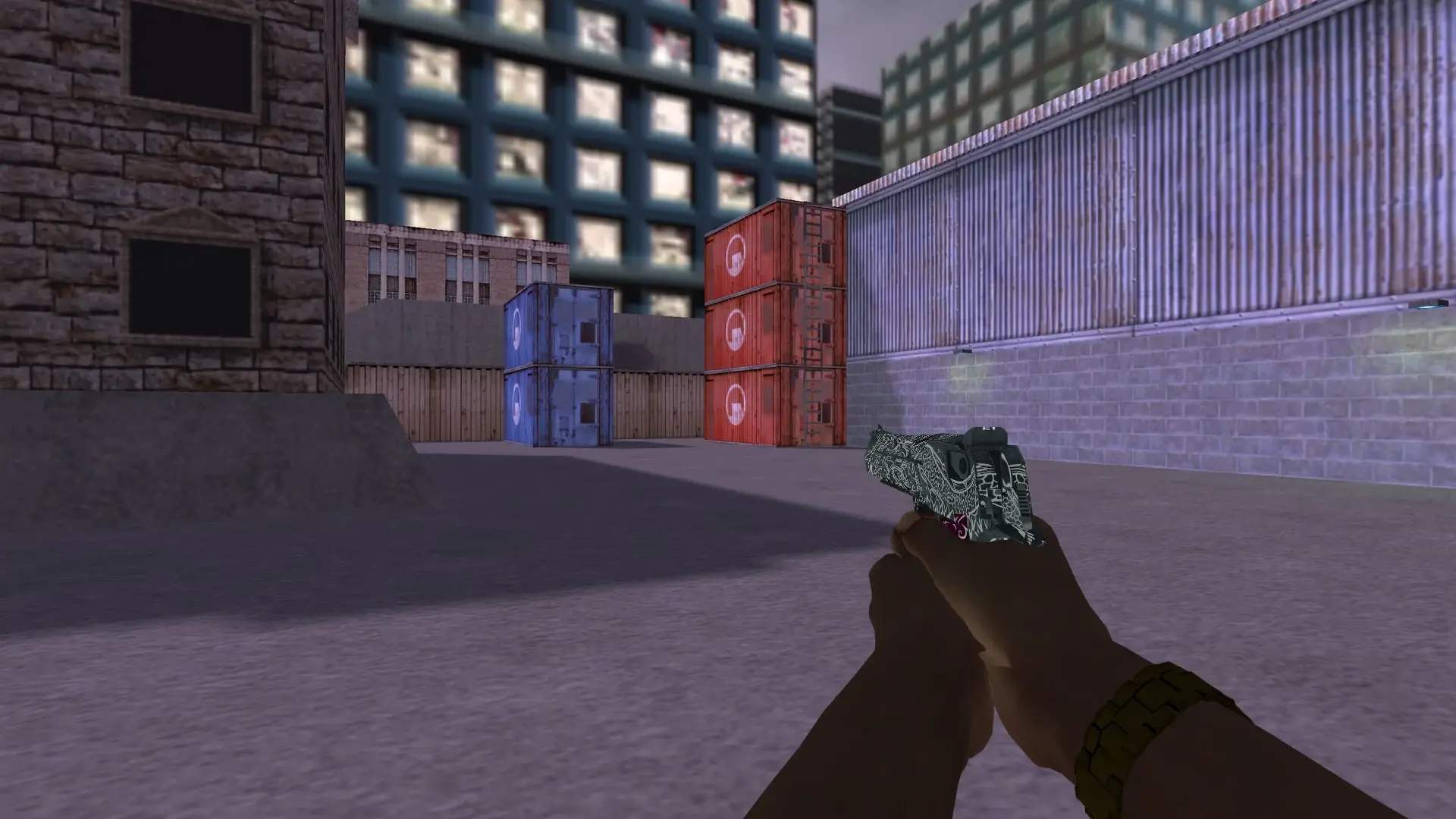 Desert Eagle — Pirate Hands Weapon Pack — cs_assault (first person)
