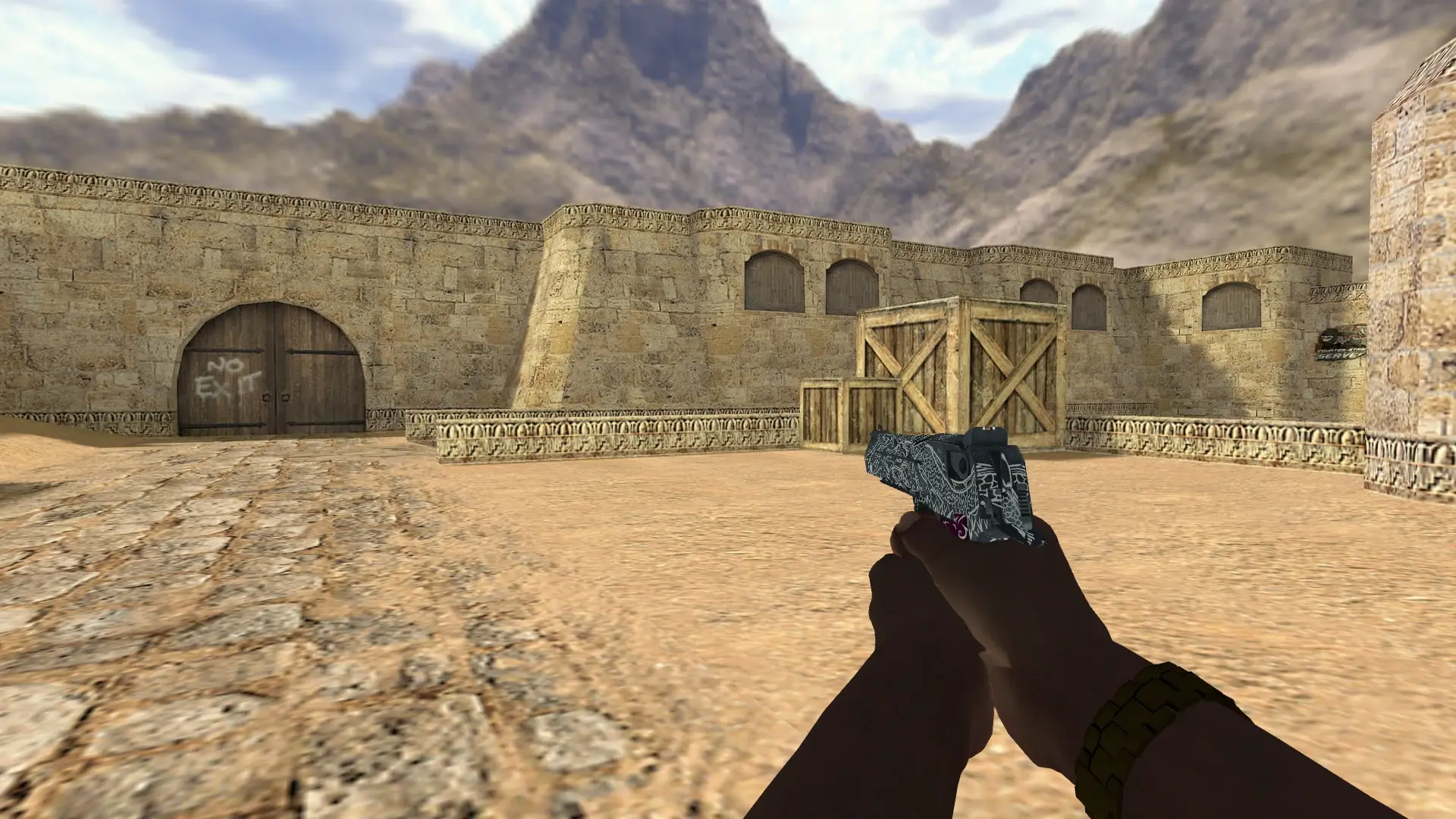 Desert Eagle — Pirate Hands Weapon Pack — de_dust2 (first person)