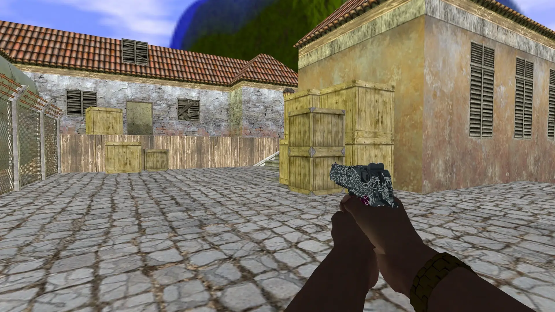 Desert Eagle — Pirate Hands Weapon Pack — de_inferno (first person)