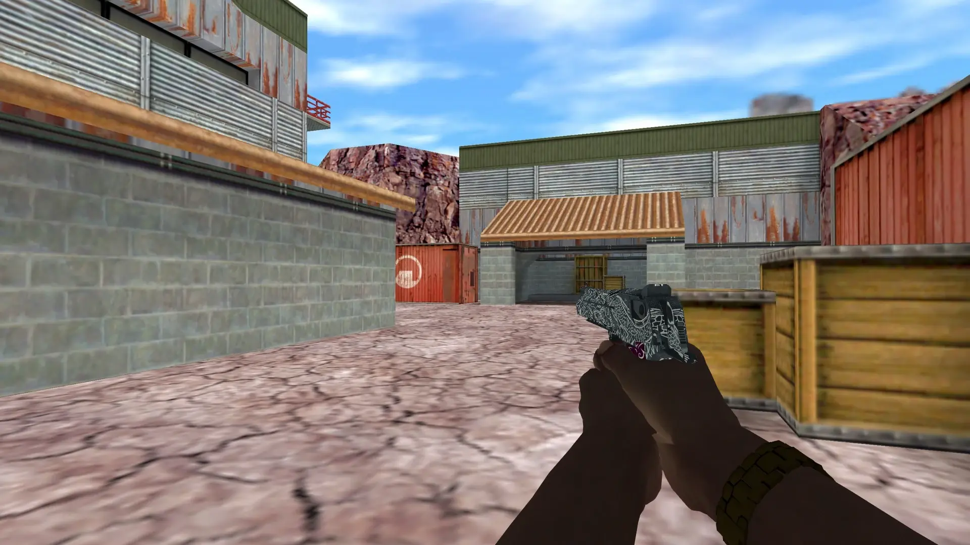 Desert Eagle — Pirate Hands Weapon Pack — de_nuke (first person)