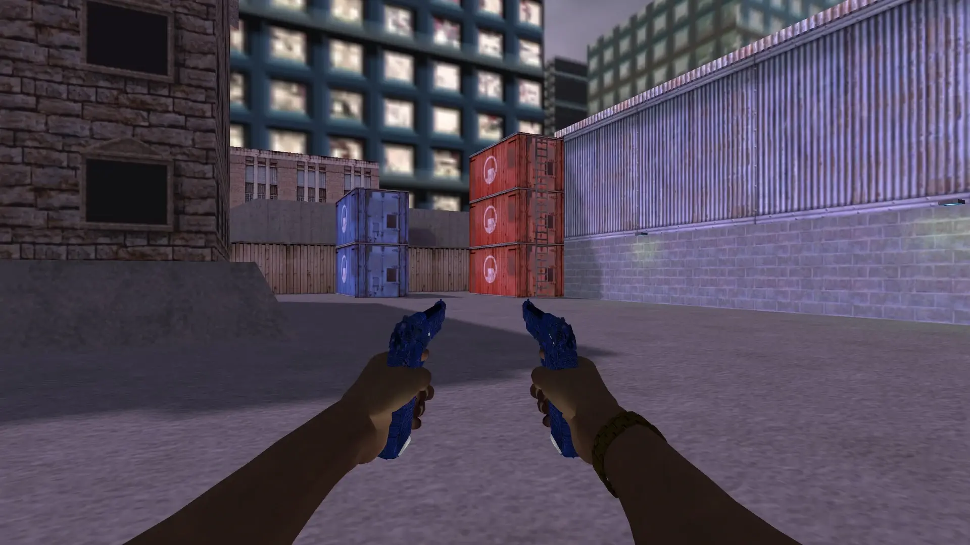 Dual Berettas — Pirate Hands Weapon Pack — cs_assault (first person)