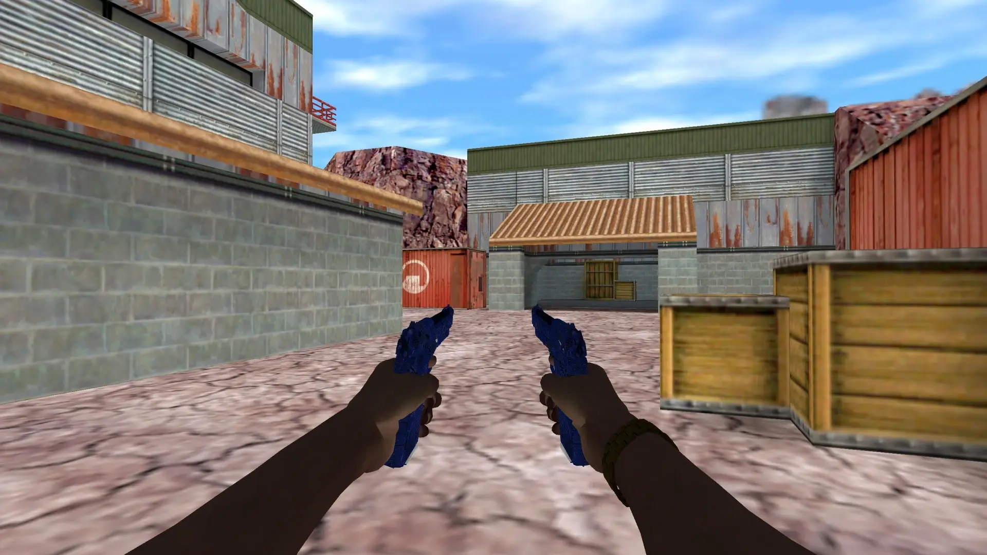 Dual Berettas — Pirate Hands Weapon Pack — de_nuke (first person)