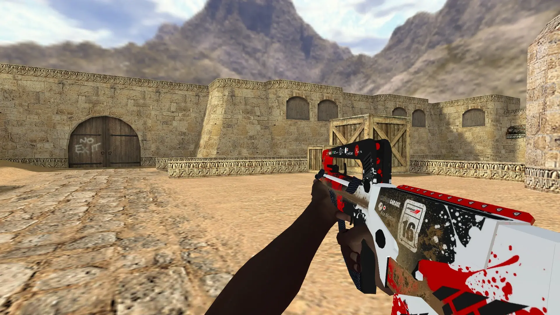 FAMAS — Pirate Hands Weapon Pack — de_dust2 (first person)