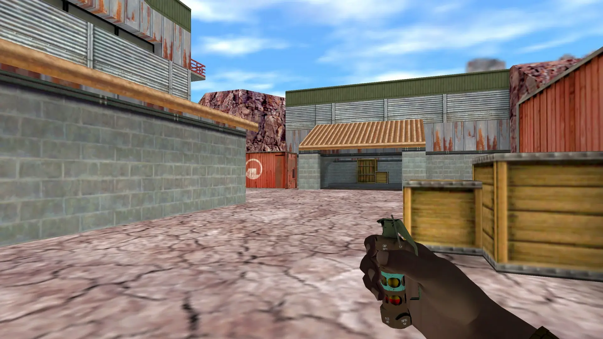 Flashbang — Pirate Hands Weapon Pack — de_nuke (first person)