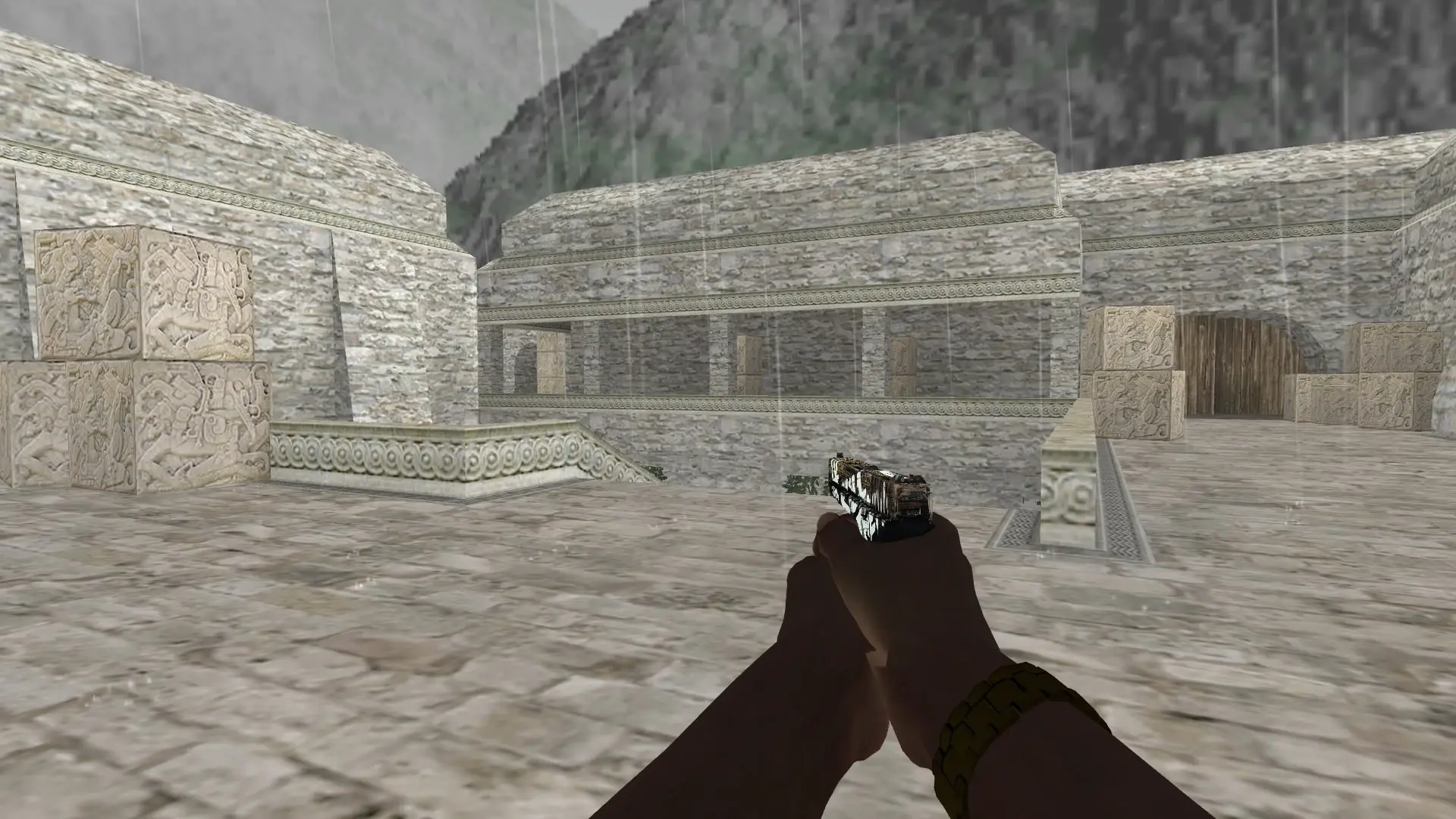 Glock-18 — Pirate Hands Weapon Pack — de_aztec (first person)