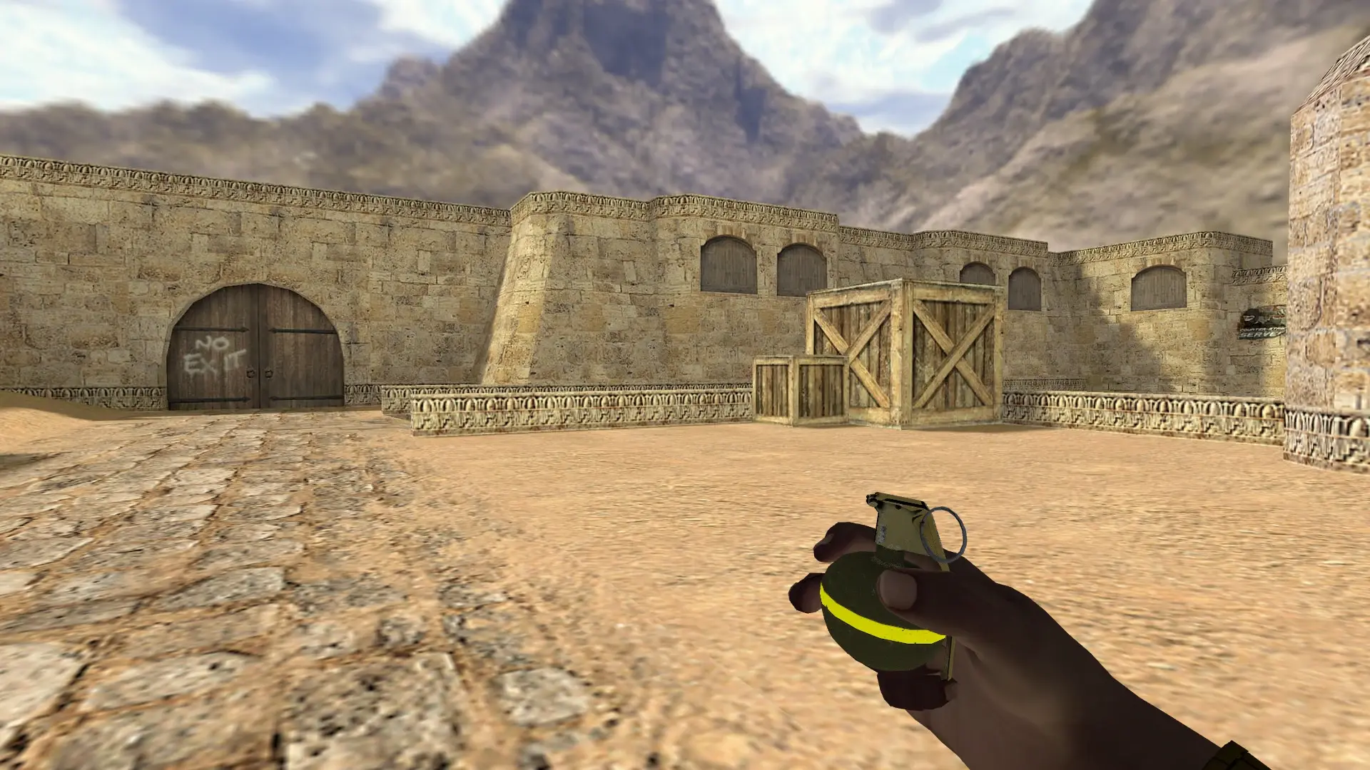 HE Grenade — Pirate Hands Weapon Pack — de_dust2 (first person)