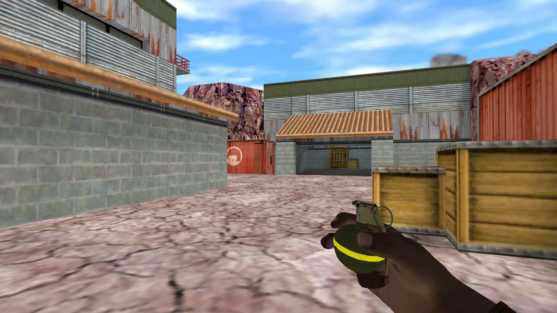 HE Grenade — Pirate Hands Weapon Pack — de_nuke (first person)