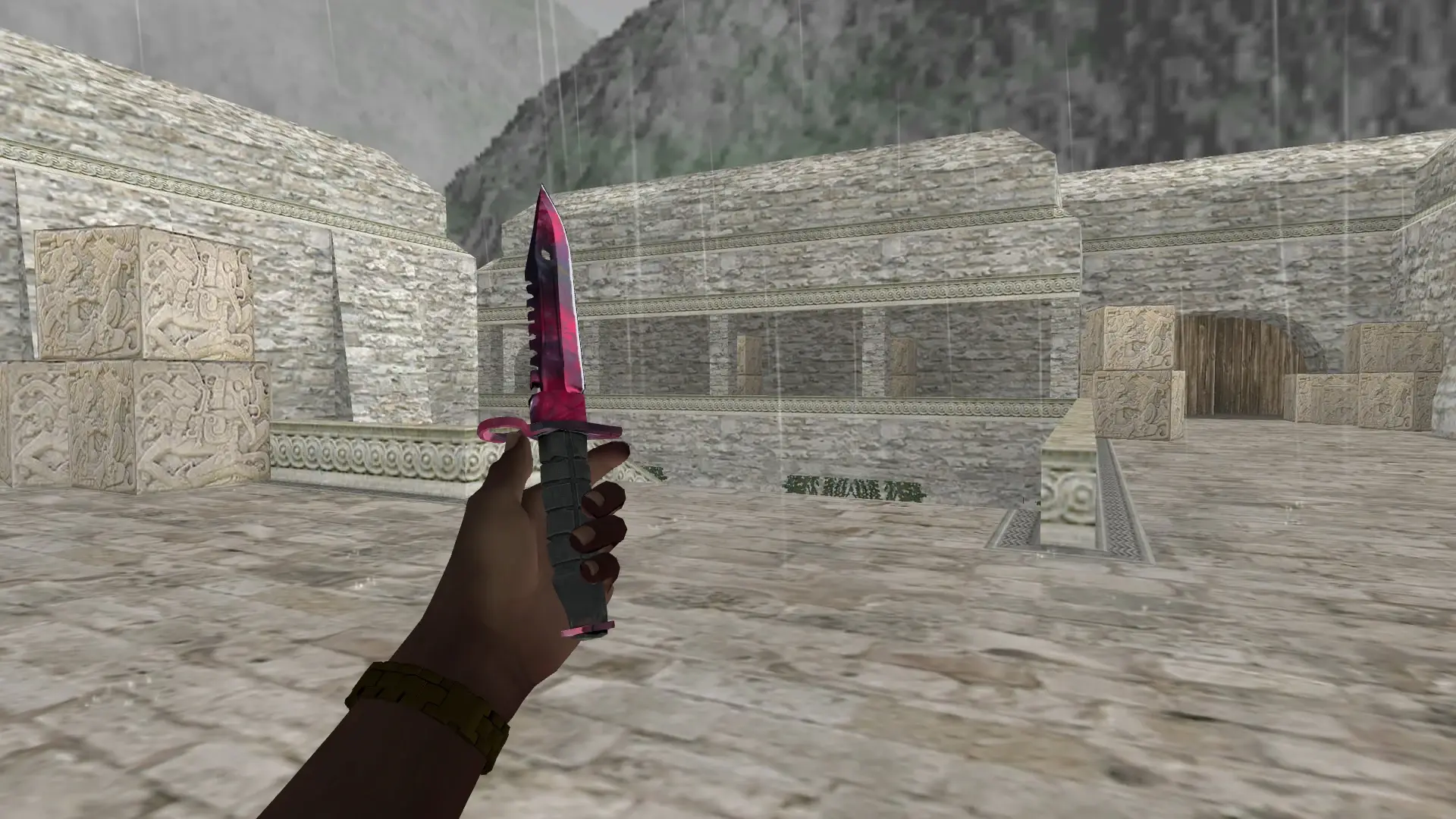 Knife — Pirate Hands Weapon Pack — de_aztec (first person)