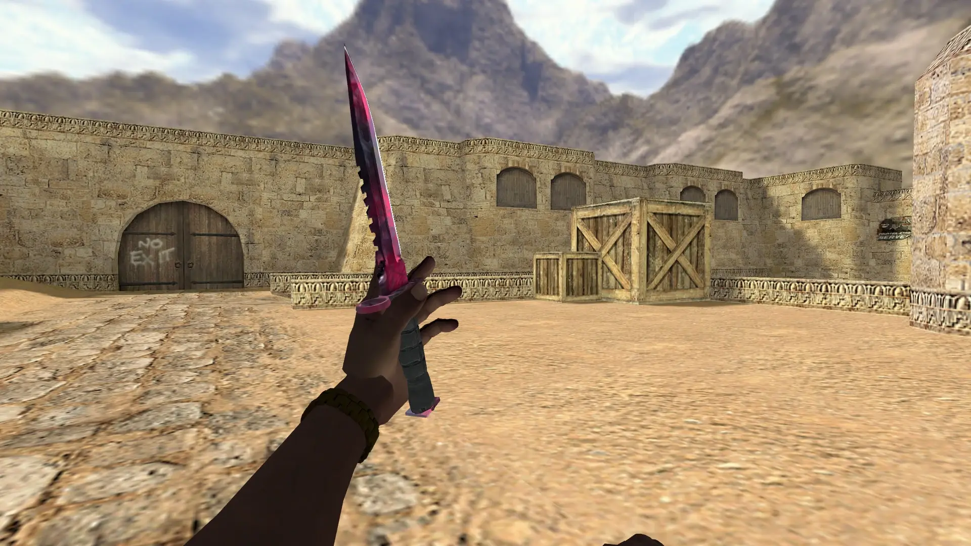 Knife — Pirate Hands Weapon Pack — de_dust2 (first person)