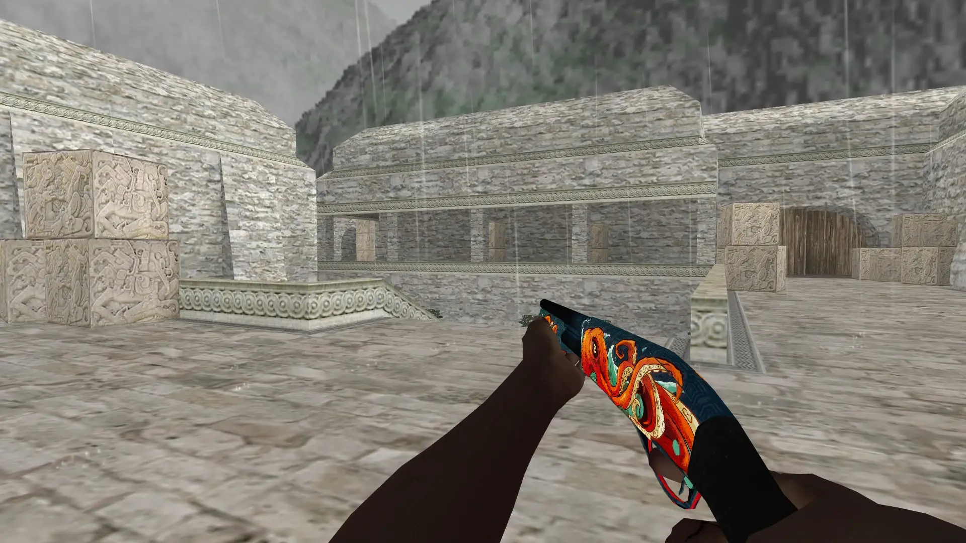 M3 — Pirate Hands Weapon Pack — de_aztec (first person)