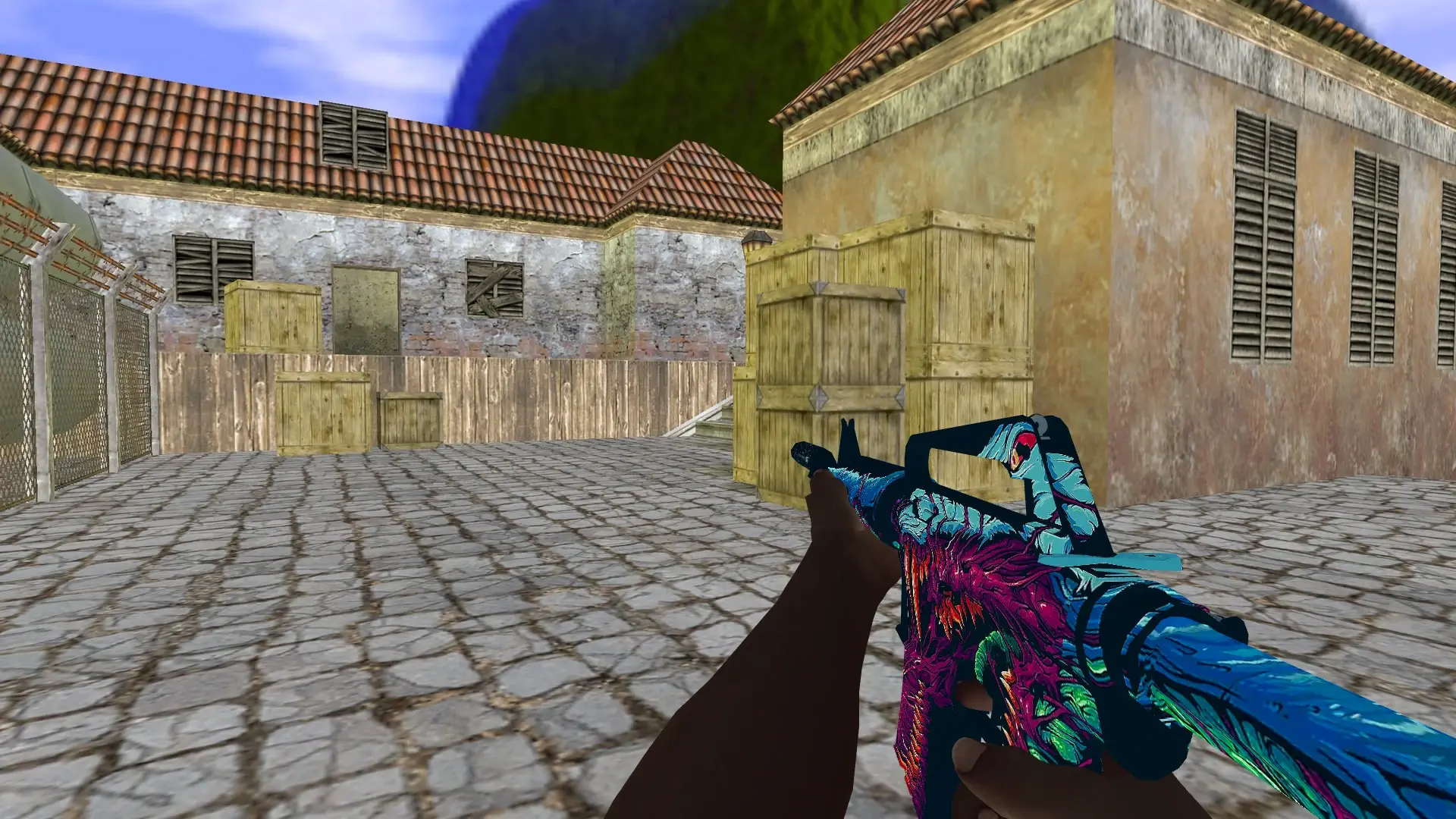 M4A1 — Pirate Hands Weapon Pack — de_inferno (first person)