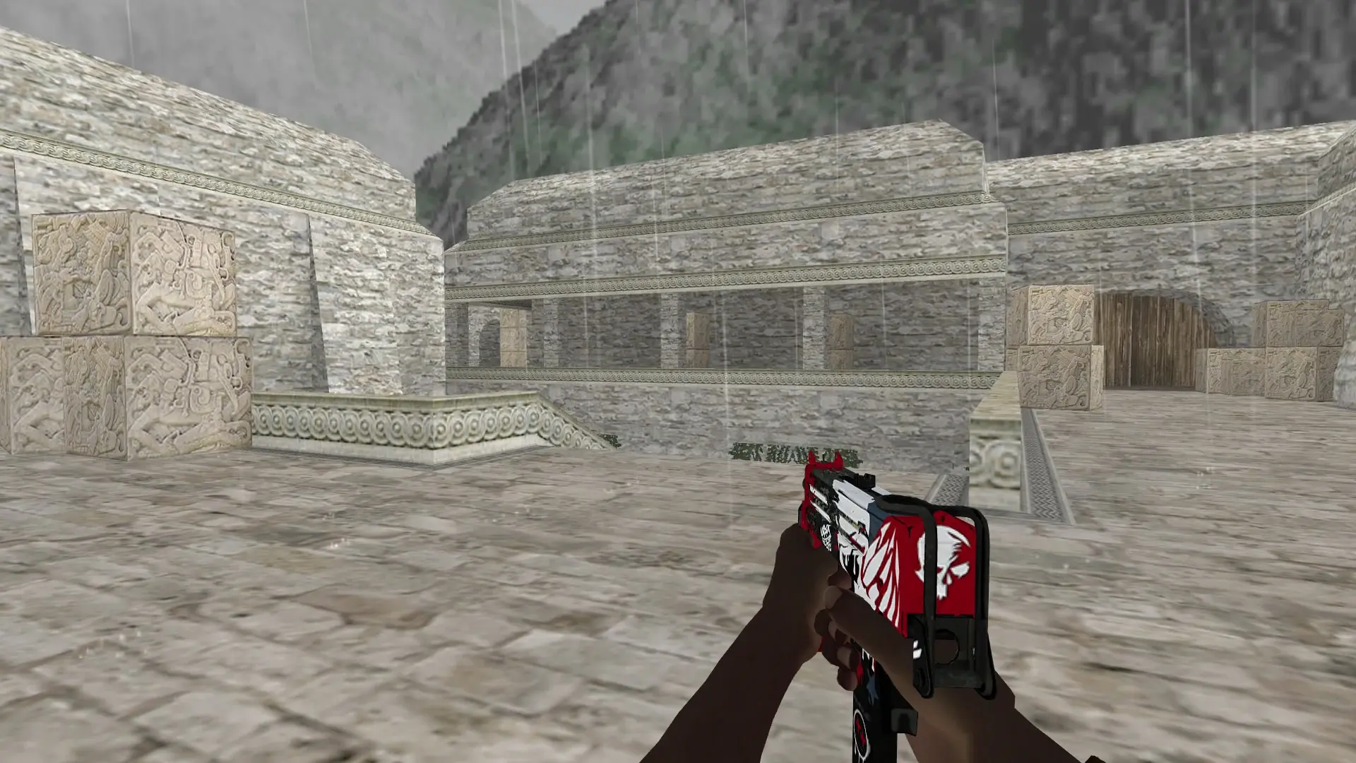 MAC-10 — Pirate Hands Weapon Pack — de_aztec (first person)
