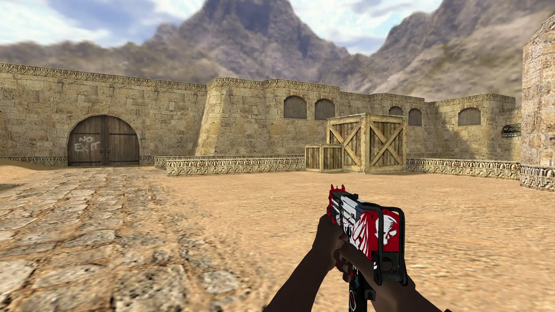 MAC-10 — Pirate Hands Weapon Pack — de_dust2 (first person)