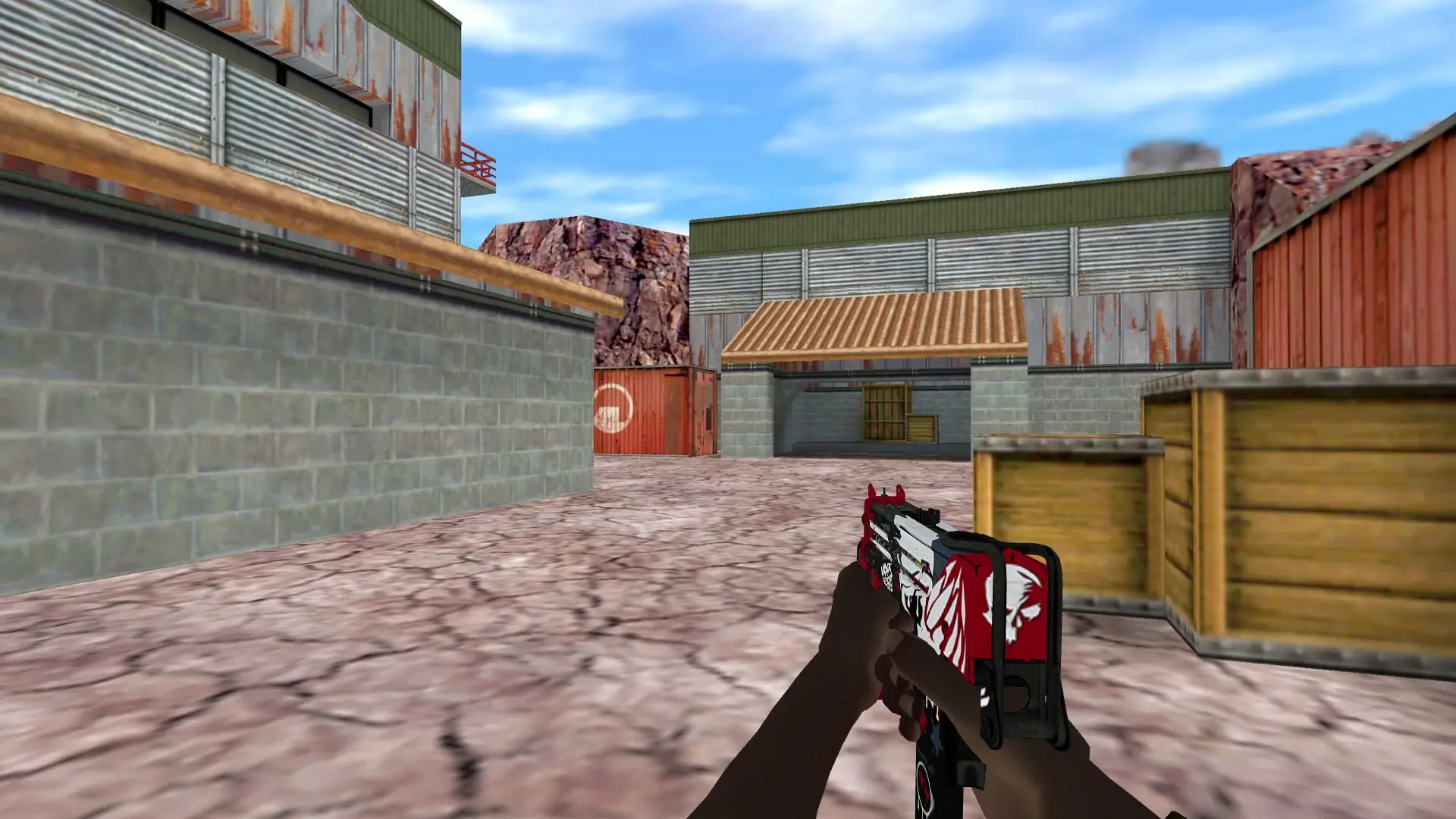MAC-10 — Pirate Hands Weapon Pack — de_nuke (first person)