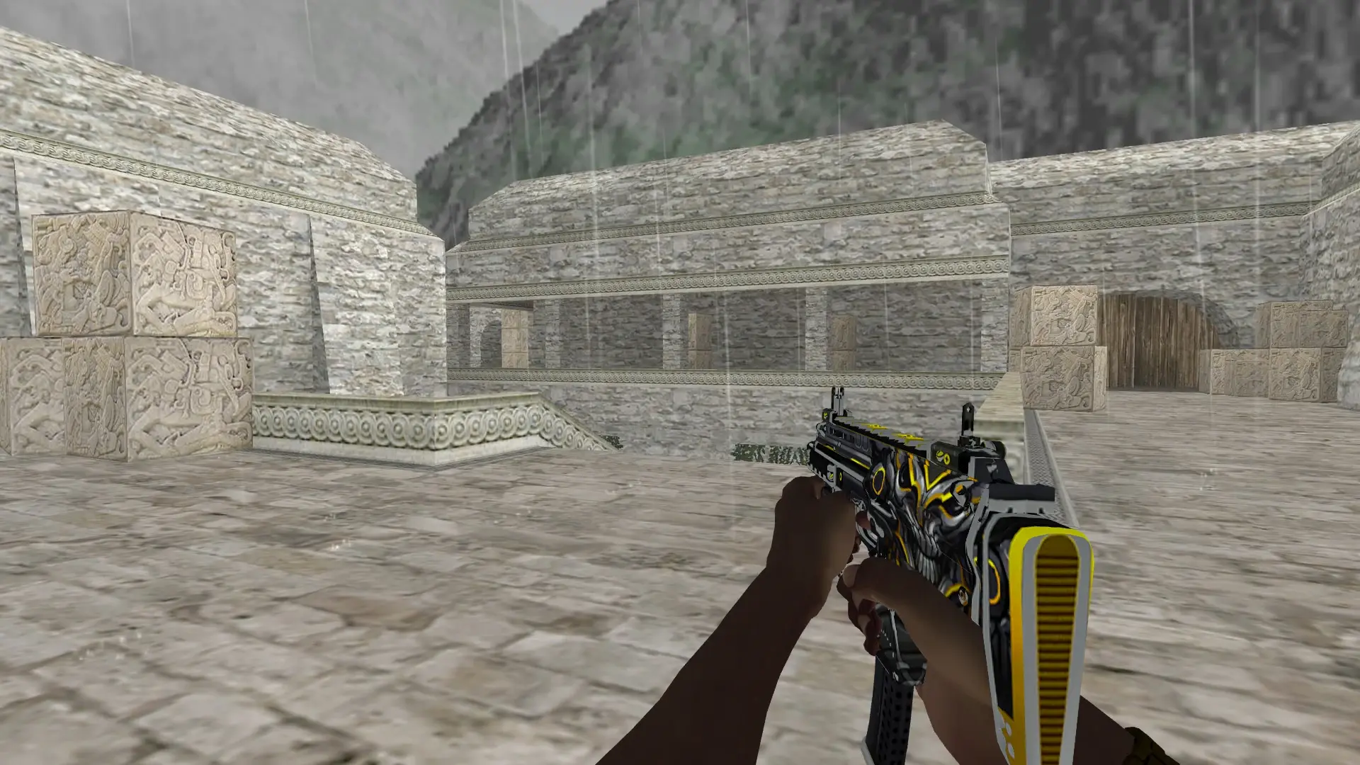 MP5 — Pirate Hands Weapon Pack — de_aztec (first person)