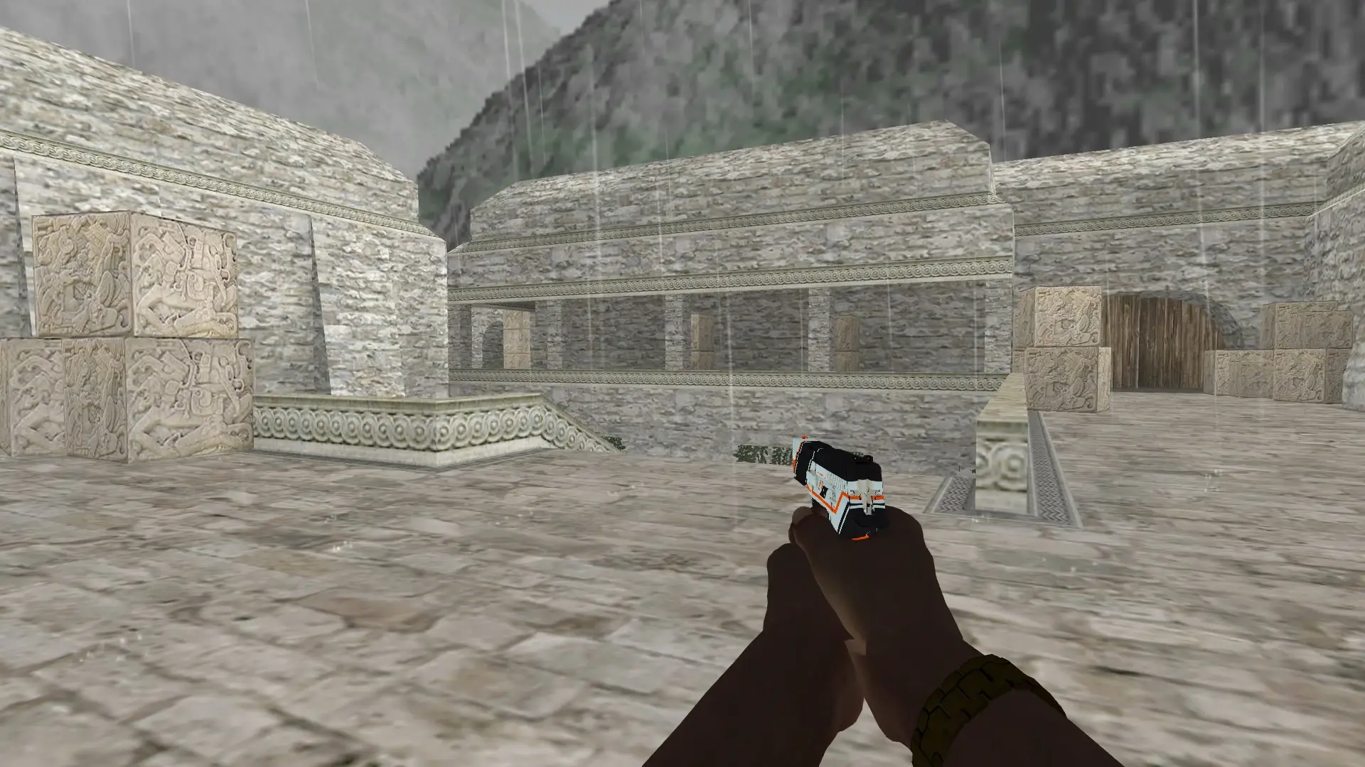 P228 — Pirate Hands Weapon Pack — de_aztec (first person)