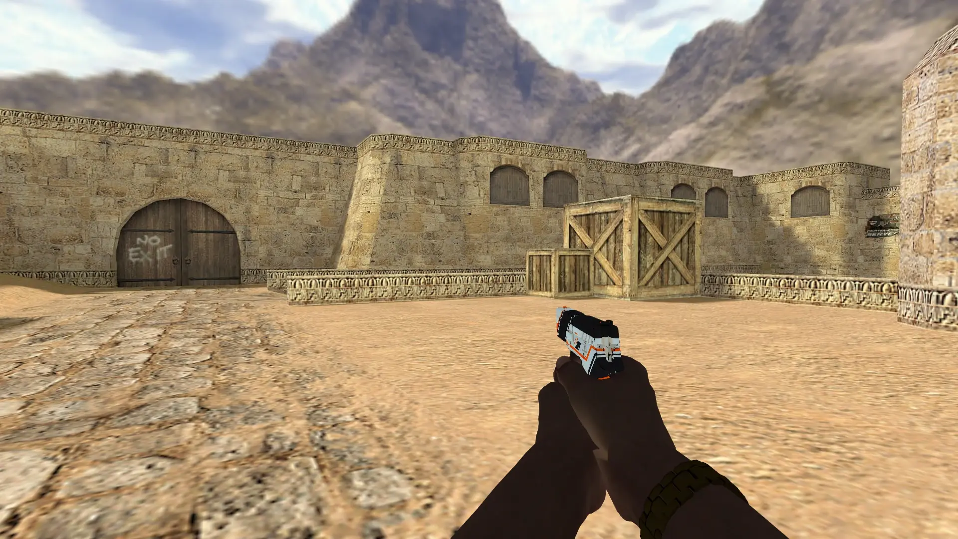 P228 — Pirate Hands Weapon Pack — de_dust2 (first person)