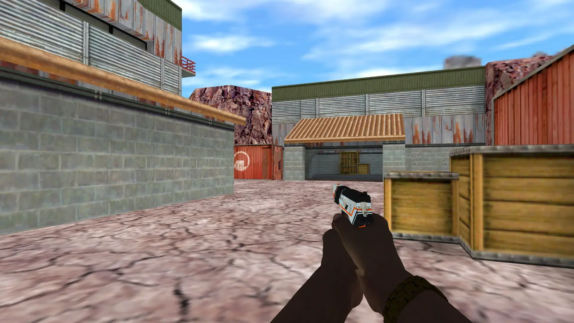 P228 — Pirate Hands Weapon Pack — de_nuke (first person)