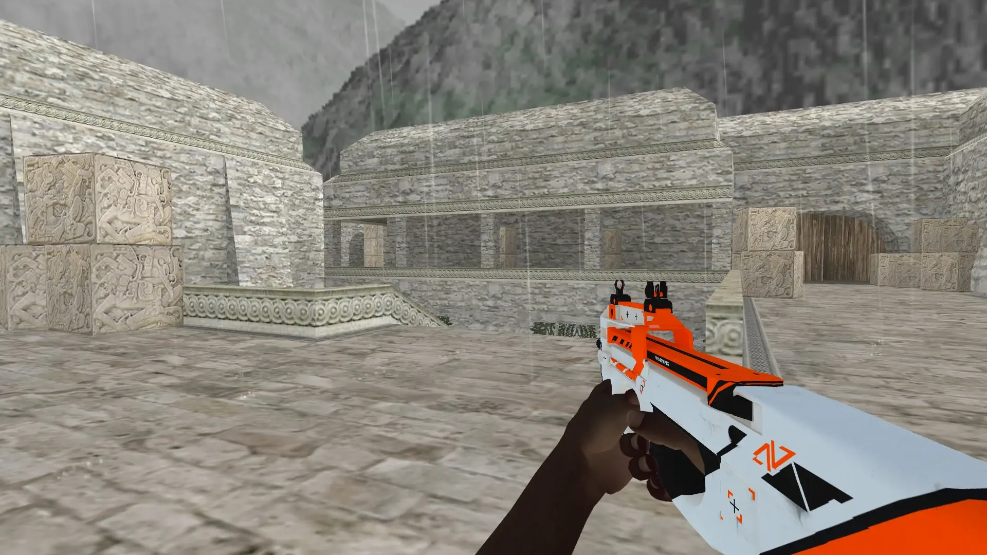 P90 — Pirate Hands Weapon Pack — de_aztec (first person)