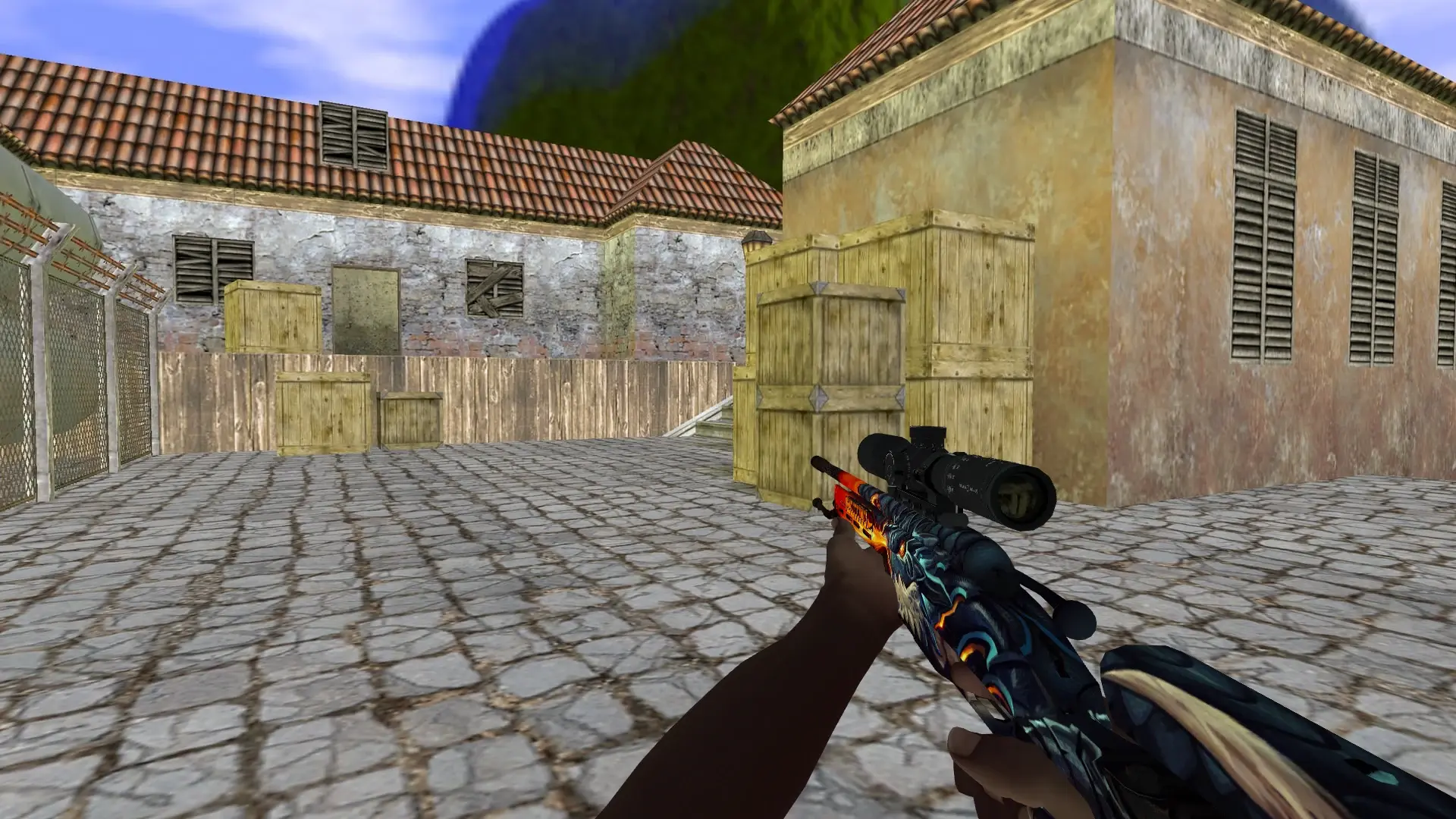 Scout — Pirate Hands Weapon Pack — de_inferno (first person)