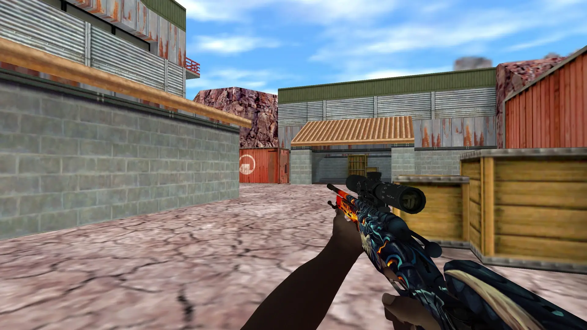 Scout — Pirate Hands Weapon Pack — de_nuke (first person)