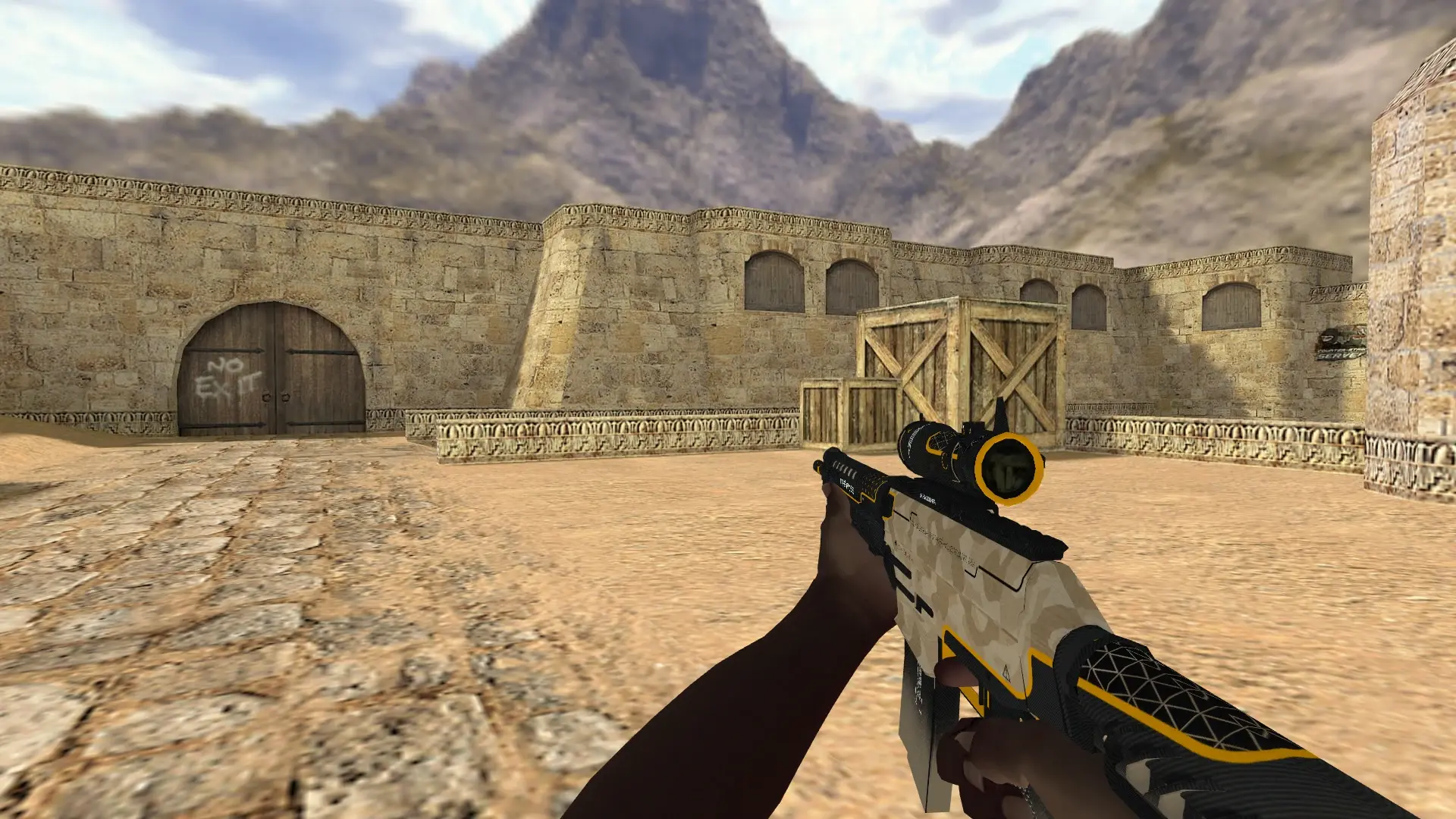 SG552 — Pirate Hands Weapon Pack — de_dust2 (first person)