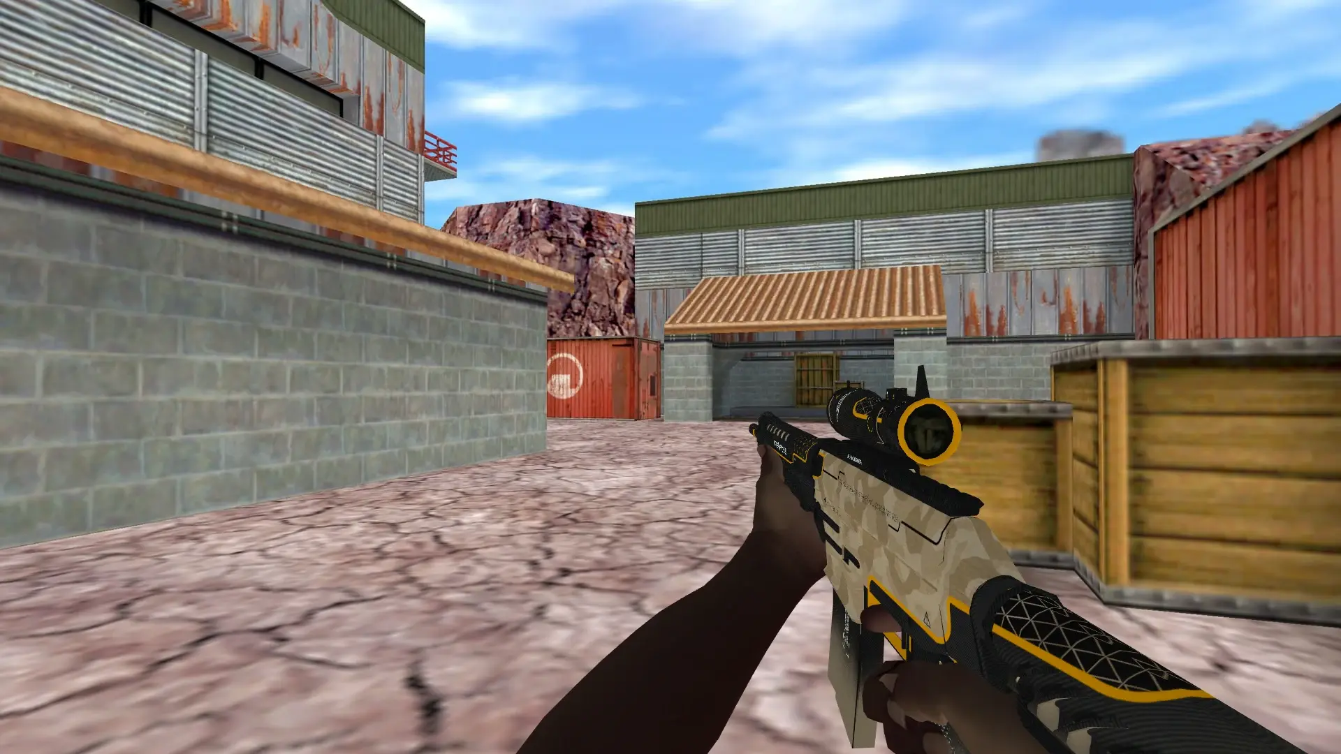 SG552 — Pirate Hands Weapon Pack — de_nuke (first person)