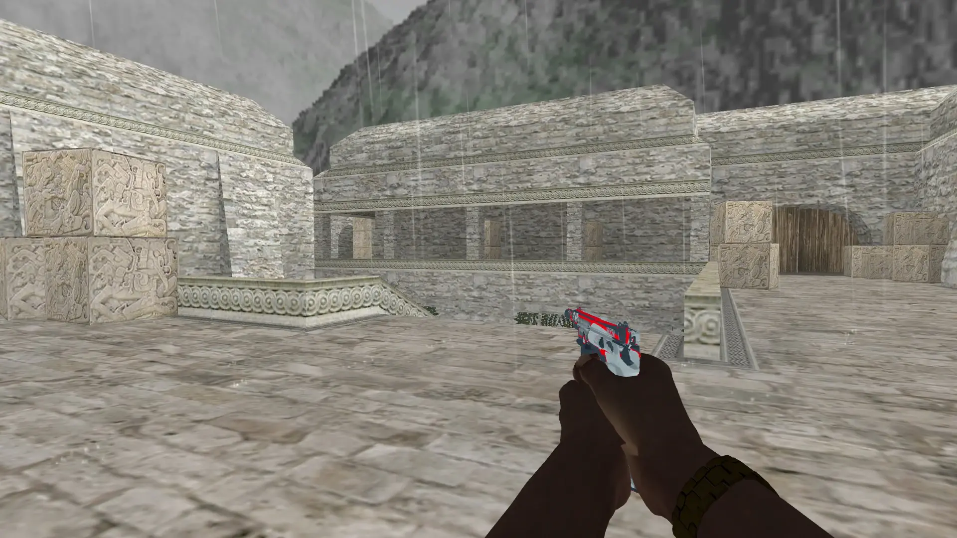 TMP — Pirate Hands Weapon Pack — de_aztec (first person)