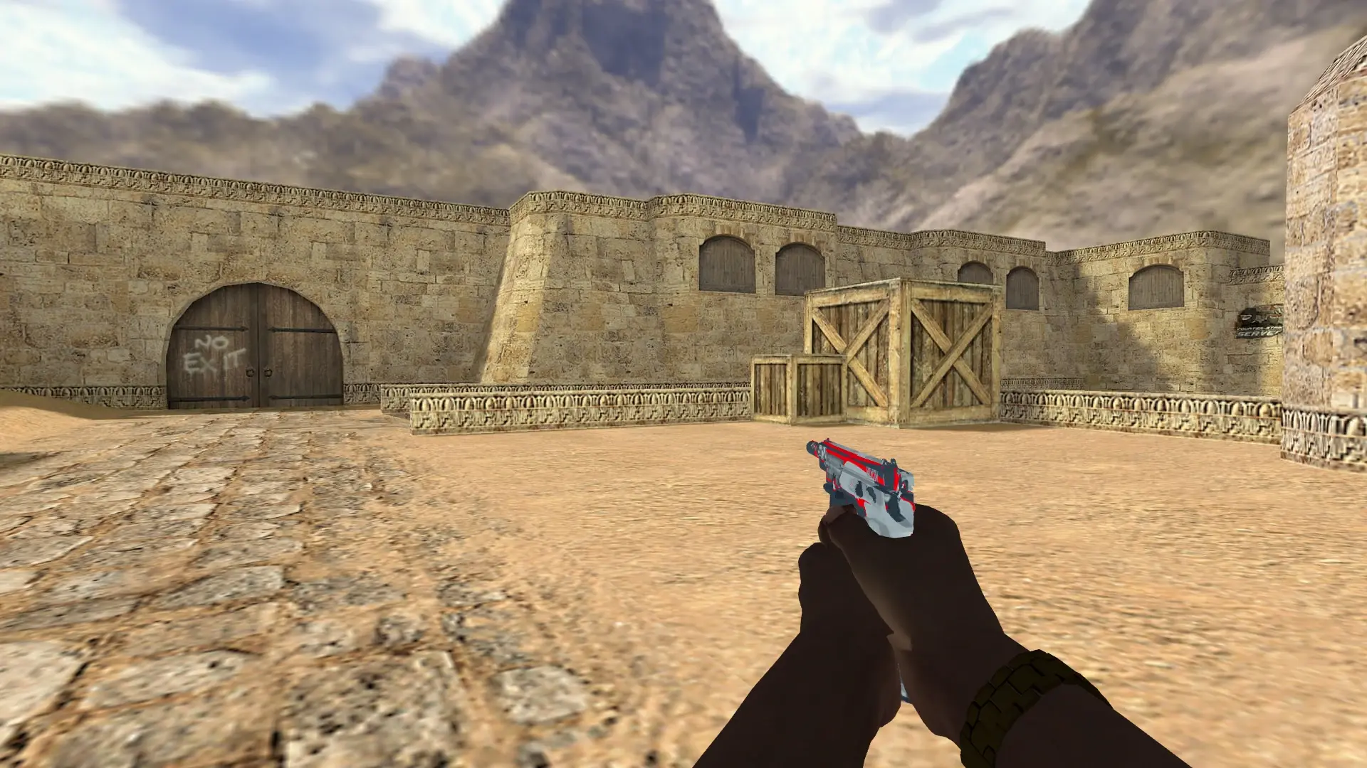 TMP — Pirate Hands Weapon Pack — de_dust2 (first person)