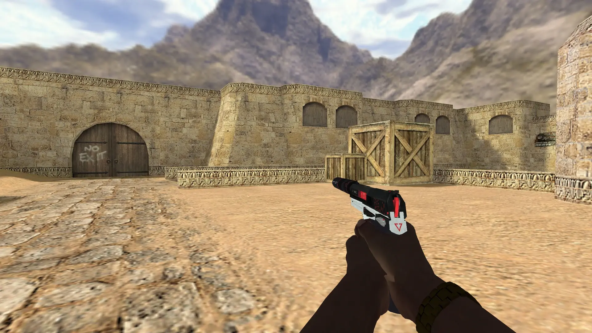 USP — Pirate Hands Weapon Pack — de_dust2 (first person)