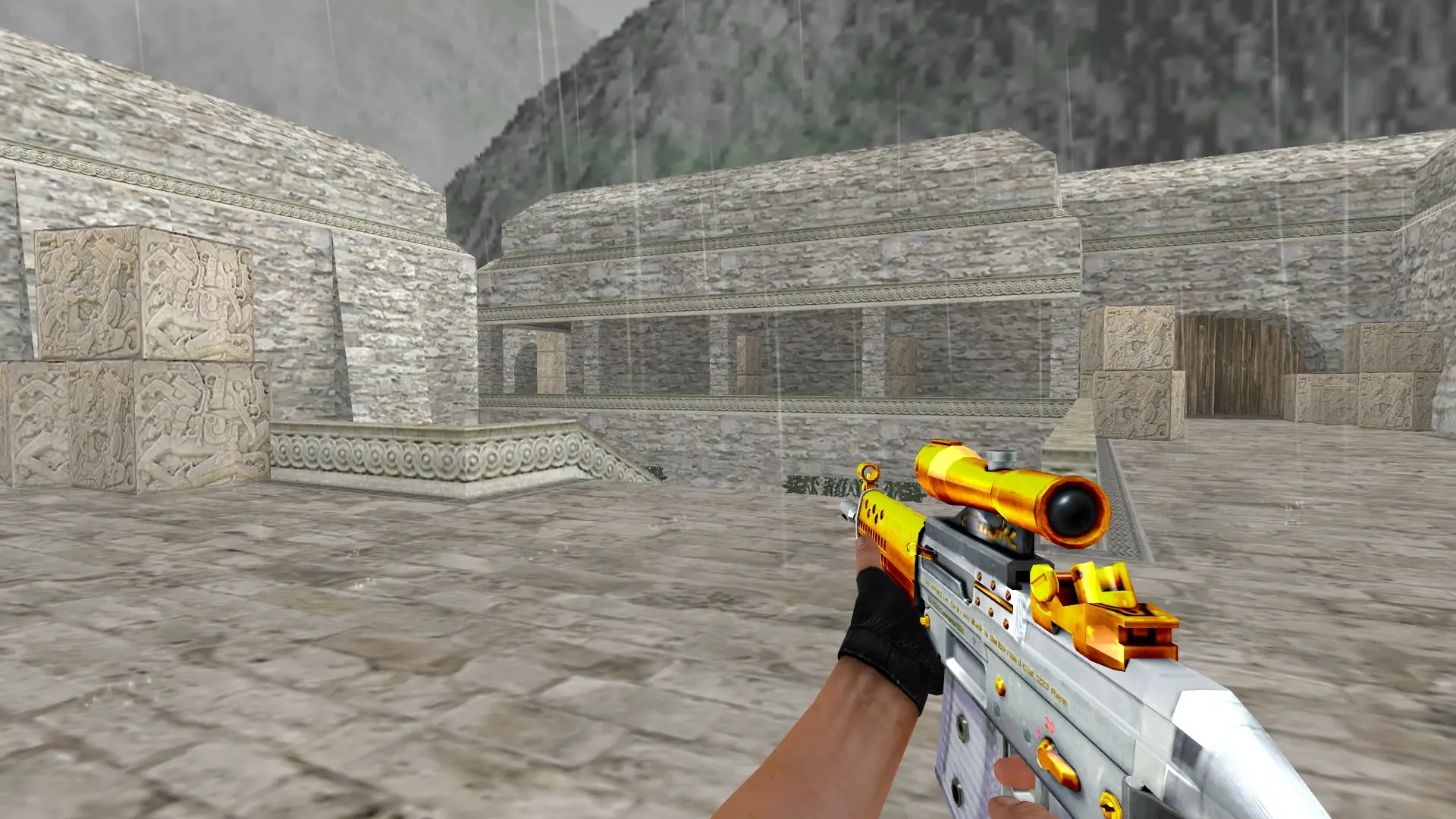 SG552 — Platinum Weapon Pack — de_aztec (first person)