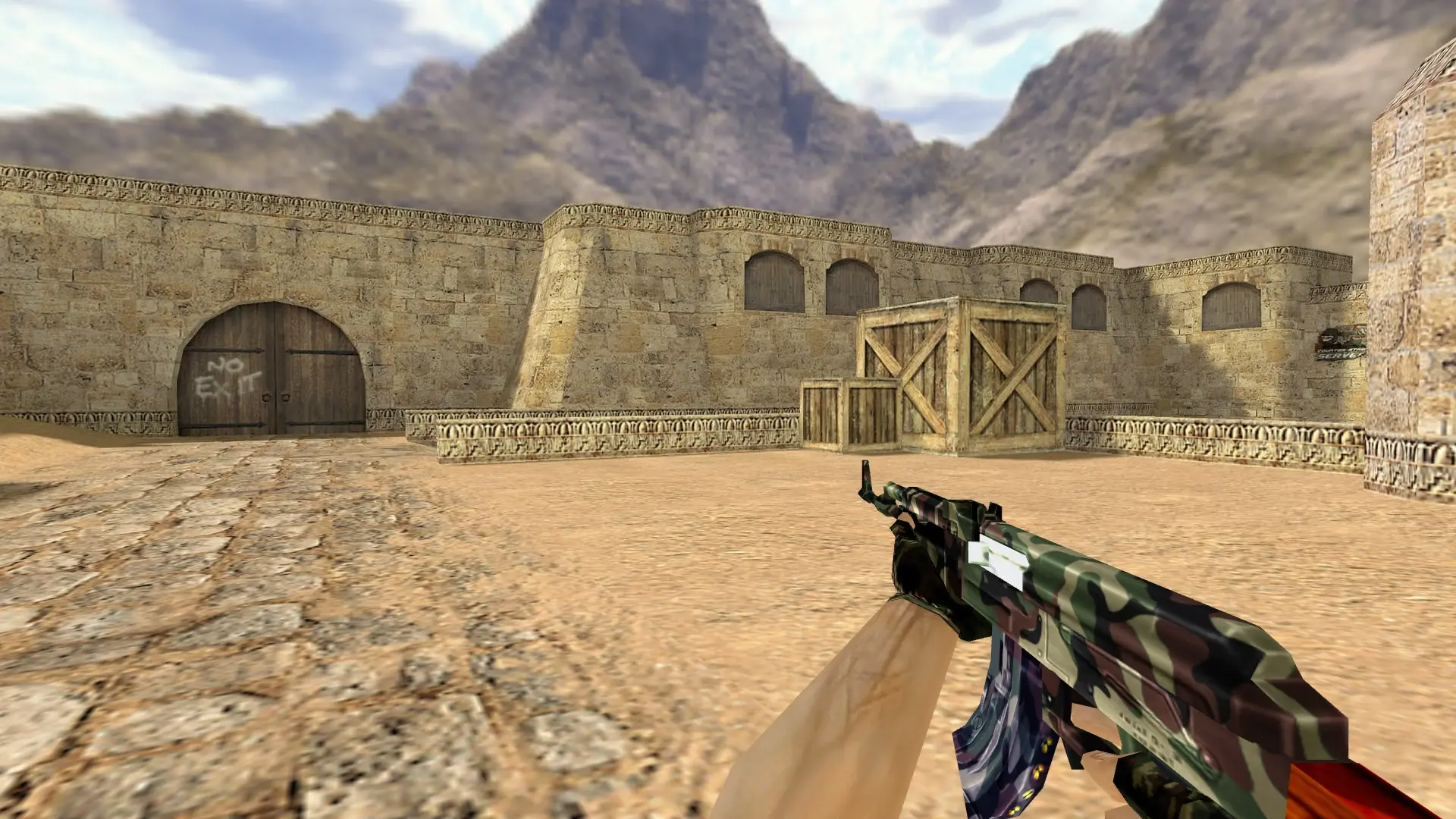 AK-47: Camo Weapon Pack — de_dust2 (first person)