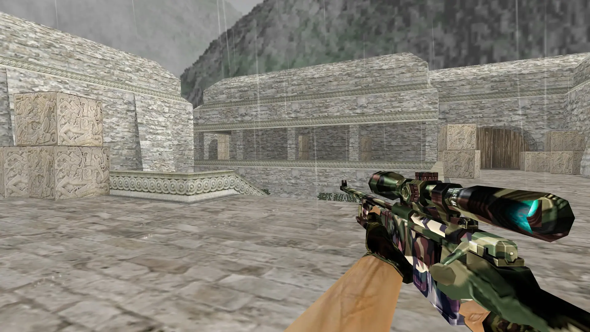 AWP: Camo Weapon Pack — de_aztec (first person)