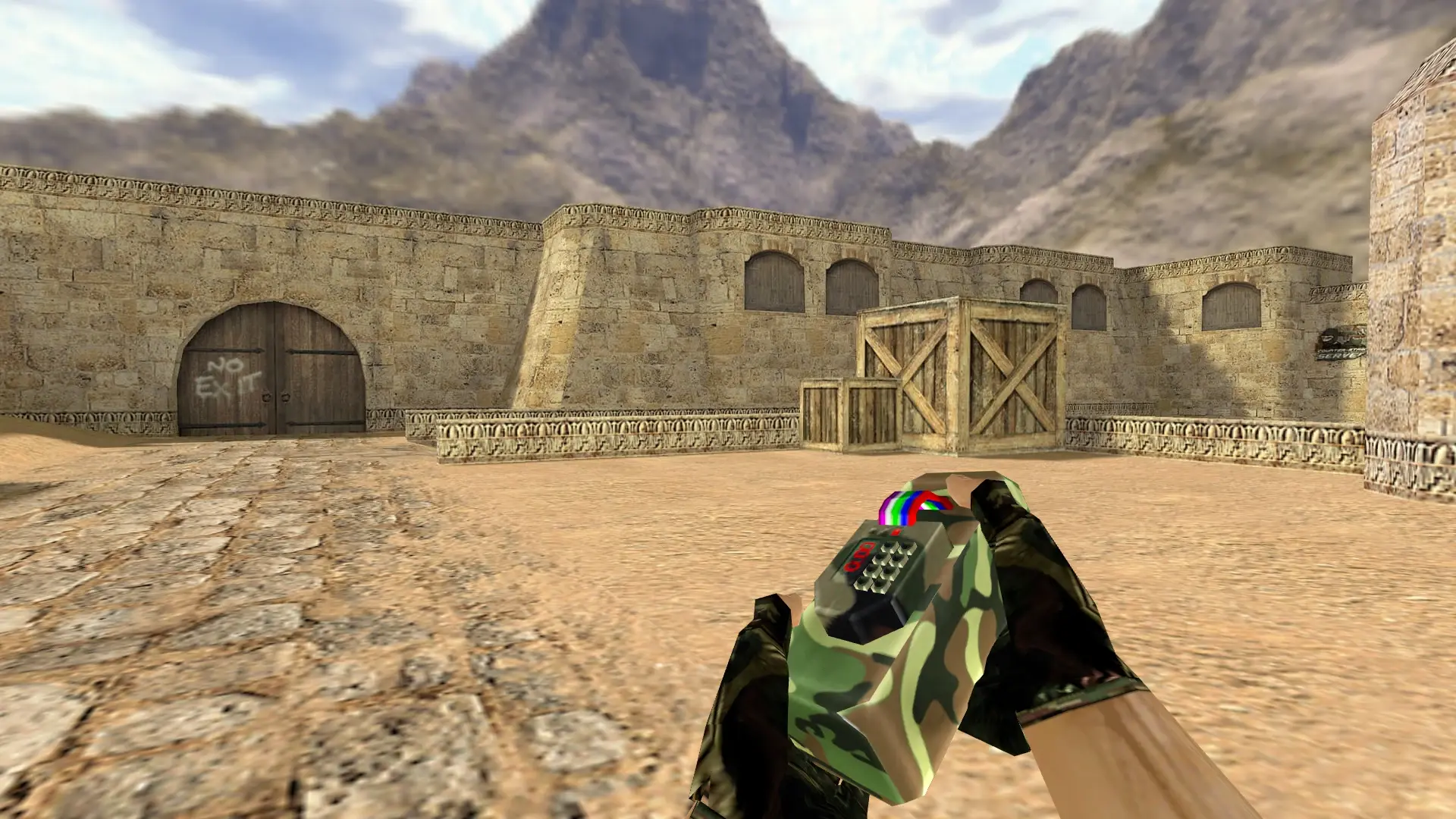 C4: Camo Weapon Pack — de_dust2 (first person)