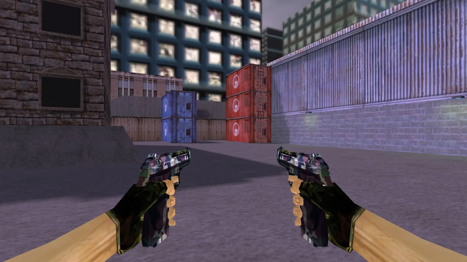 Dual Berettas: Camo Weapon Pack — cs_assault (first person)