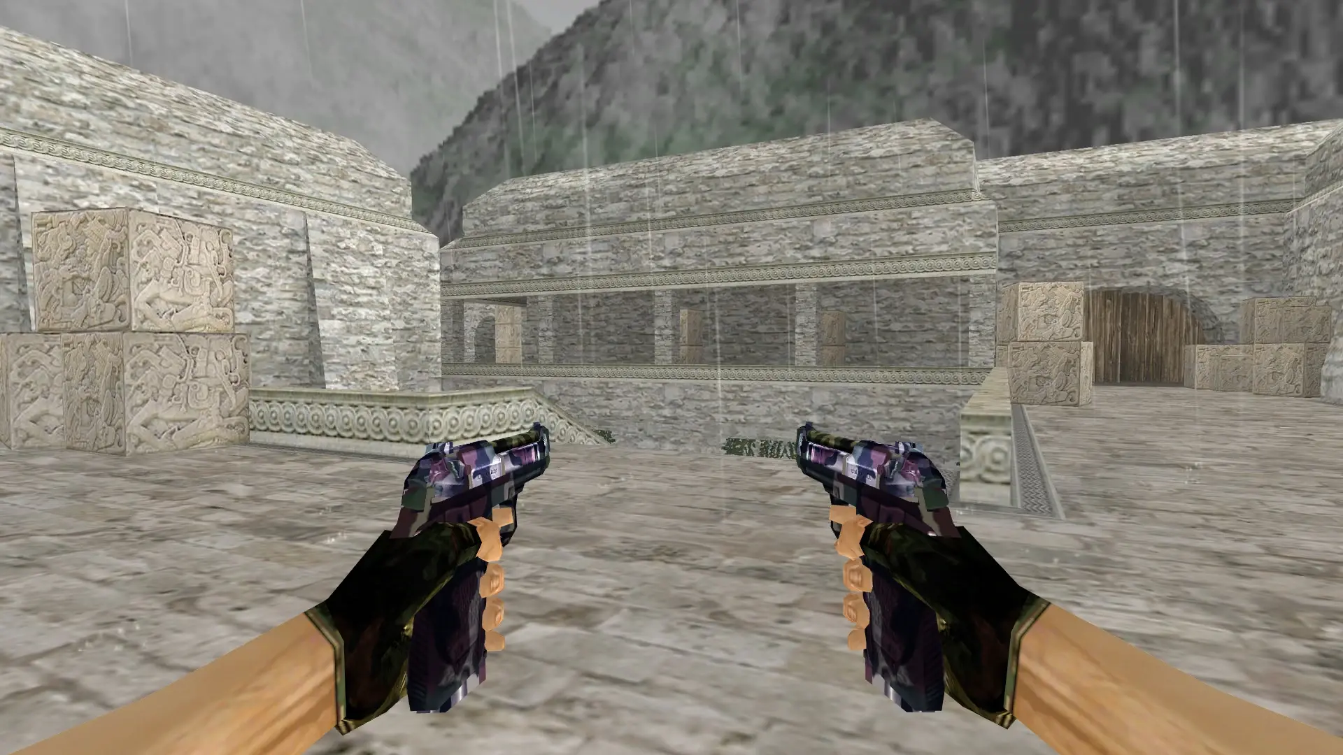 Dual Berettas: Camo Weapon Pack — de_aztec (first person)