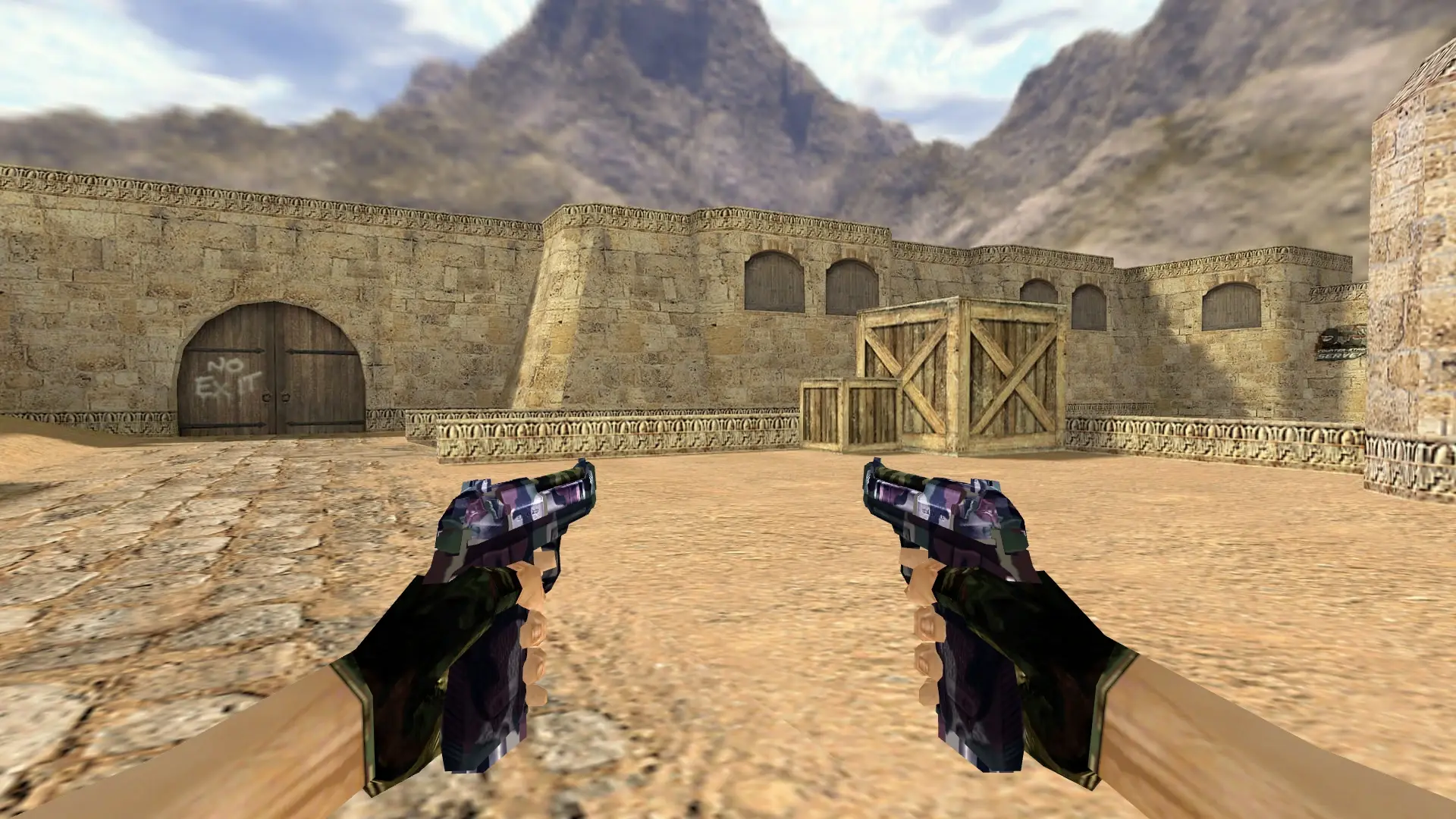 Dual Berettas: Camo Weapon Pack — de_dust2 (first person)