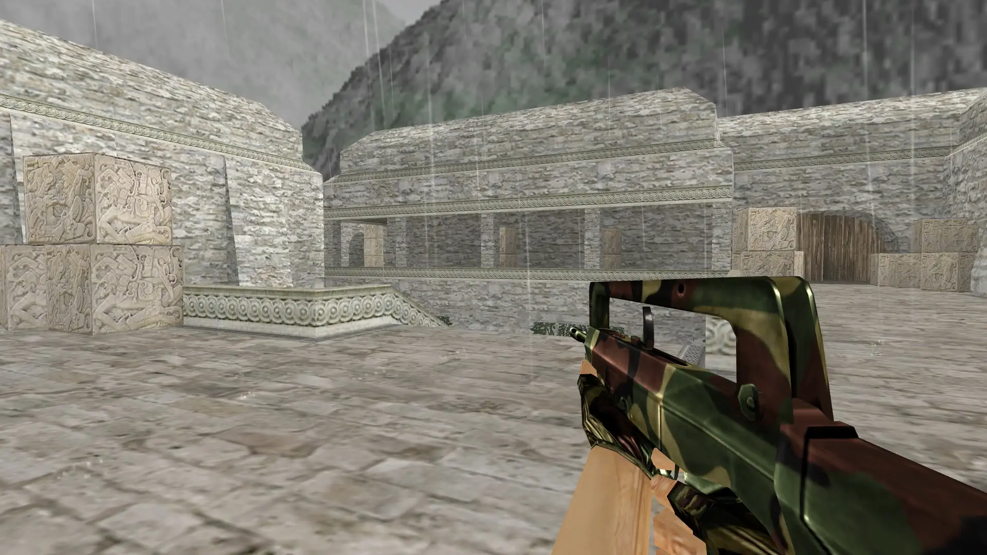 FAMAS: Camo Weapon Pack — de_aztec (first person)